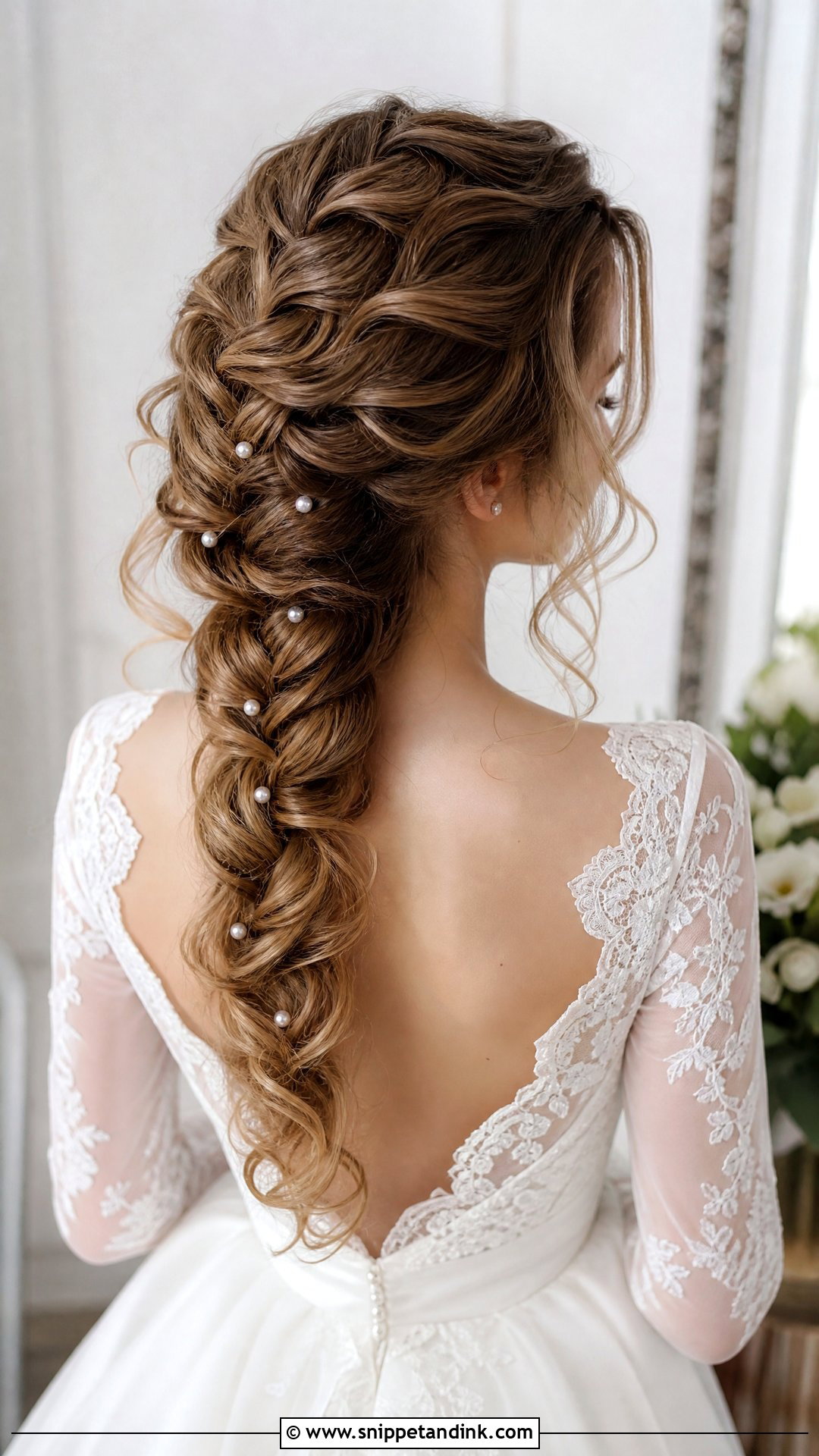 Bridal French Plait - Snippet and Ink - 15 Bridal Hair Plait Ideas