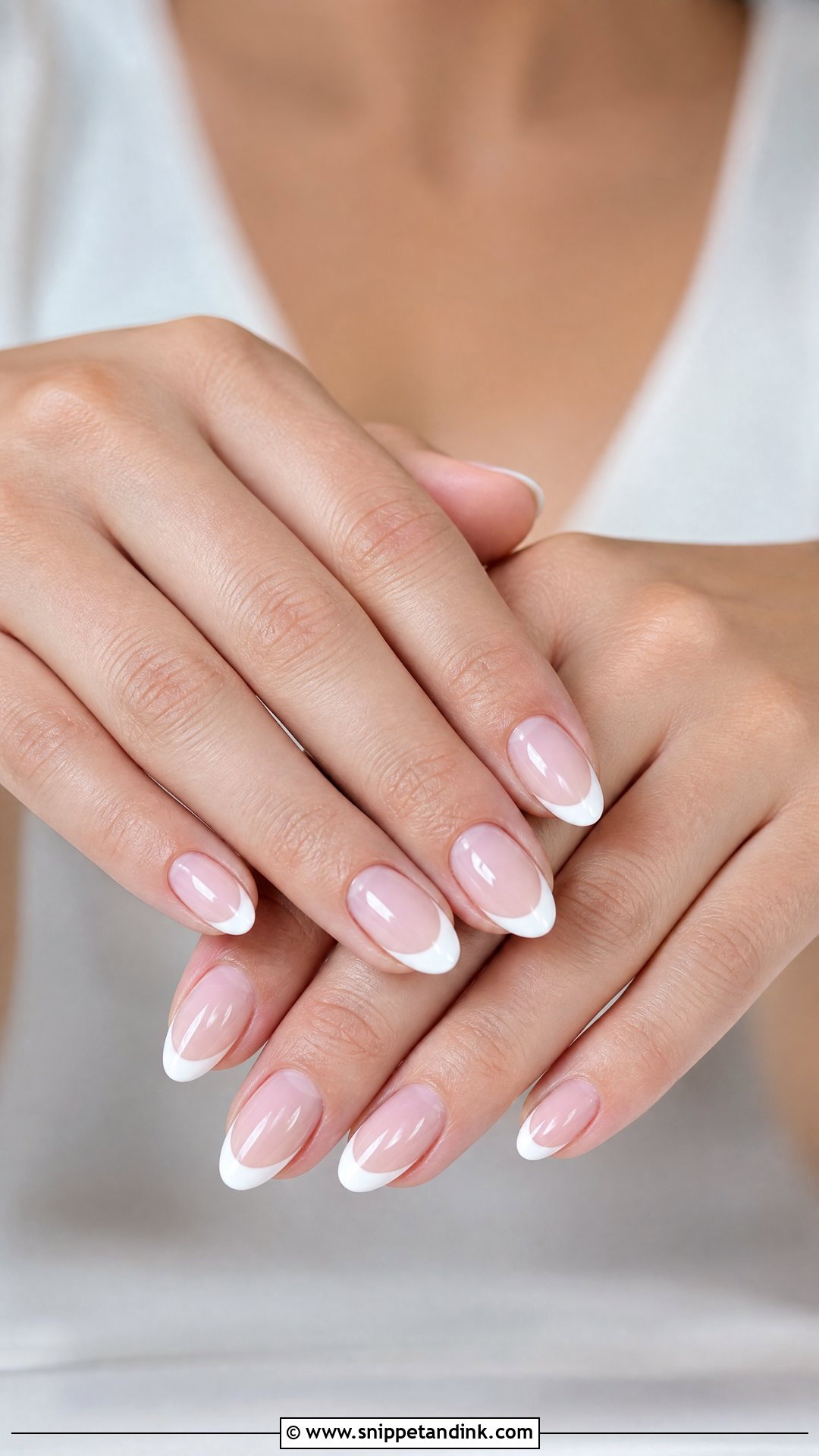 Bridal French Tip Nails - Snippet and Ink - 25 Bridal Nails Ideas