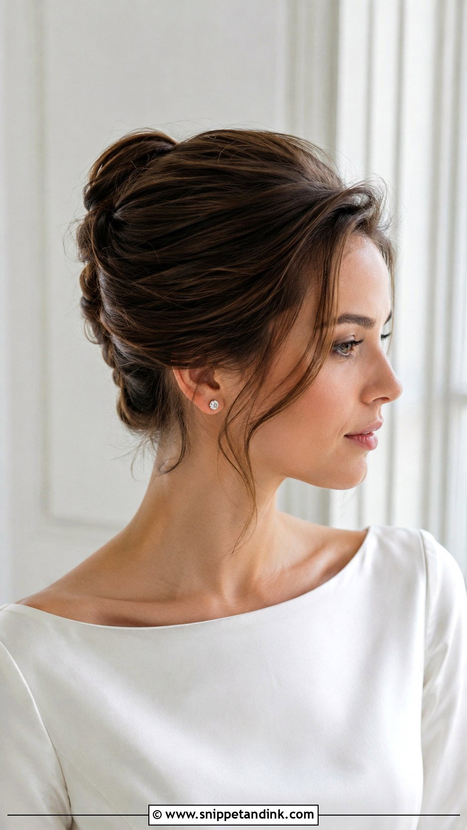 Bridal French Twist - Snippet and Ink - 15 Modern Bridal Updo Ideas