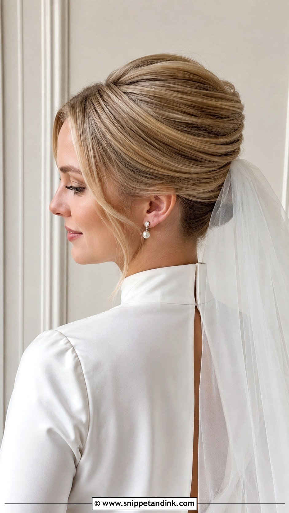 Bridal French Twist - Snippet and Ink - 20 Chic Bridal Hair Ideas
