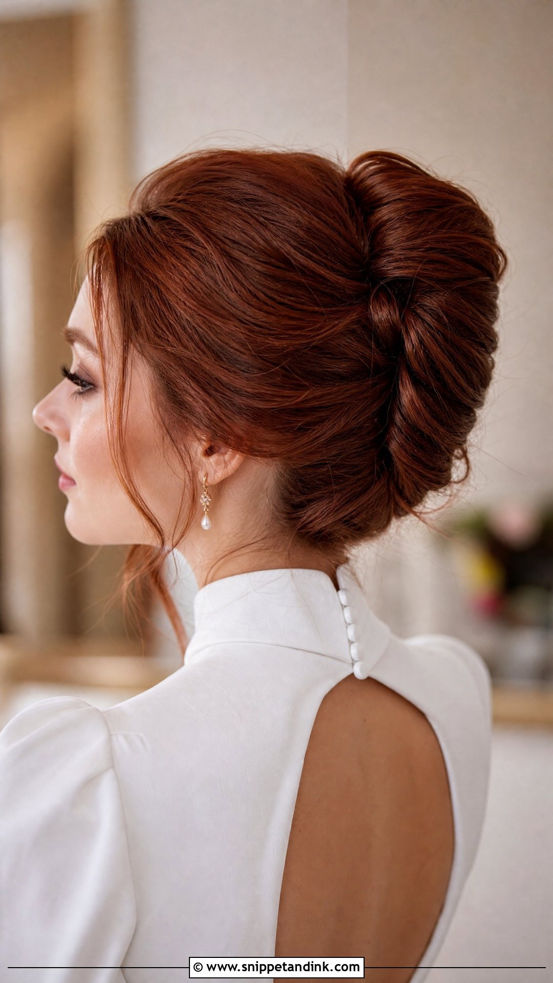 Bridal French Twist - Snippet and Ink - 15 Bridal Hair Aesthetic Ideas