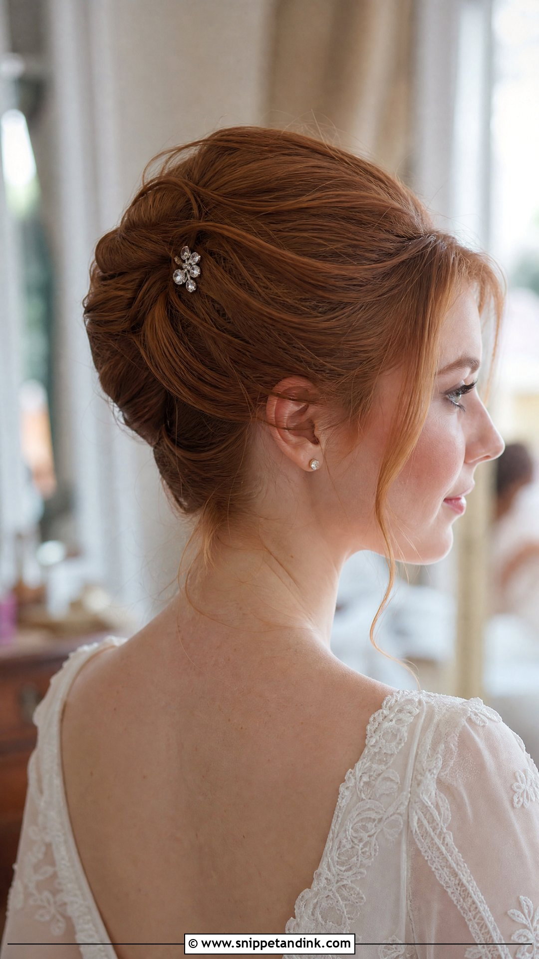 Bridal French Twist - Snippet and Ink - 15 Bridal Hairdos