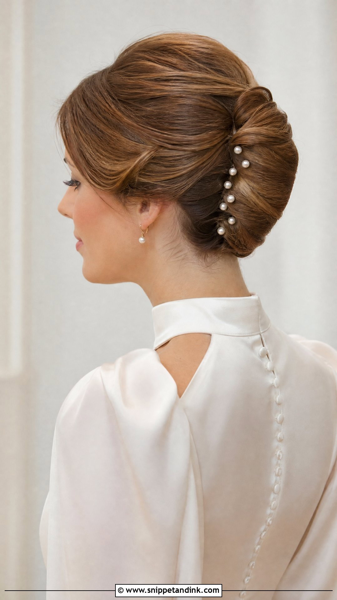 Bridal French Twist - Snippet and Ink - 15 Bride Hair Styling Ideas