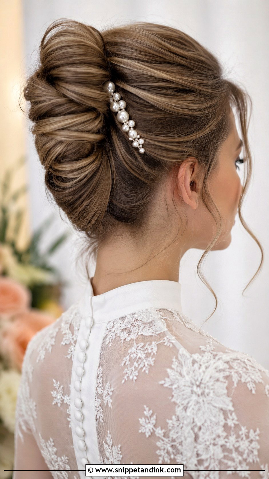 Bridal French Twist For Round Face - Snippet and Ink - 20 Bridal Hair Styles for Round Face