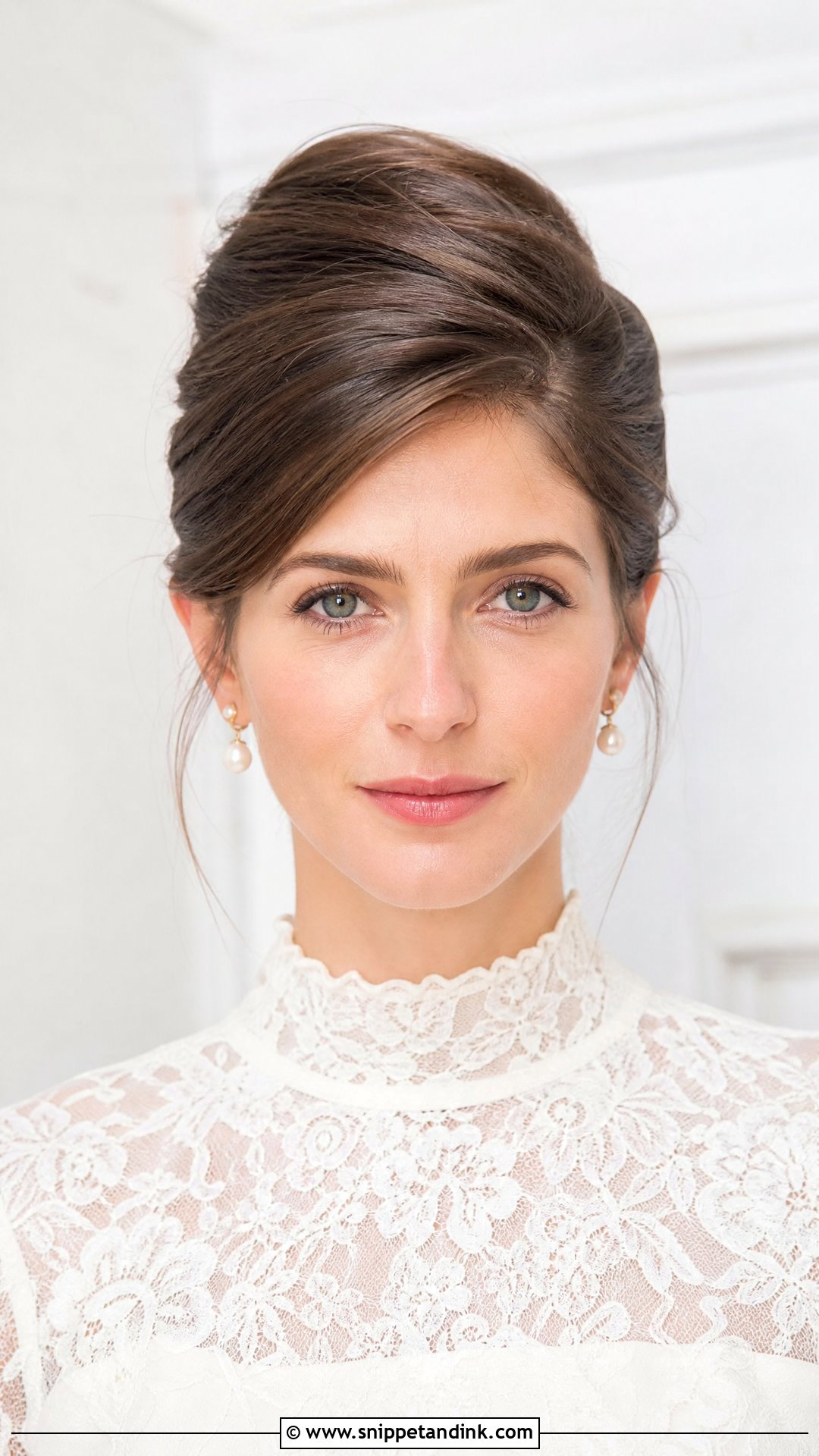 Bridal French Twist Front View - Snippet and Ink - 15 Bridal Hair From Front View Ideas