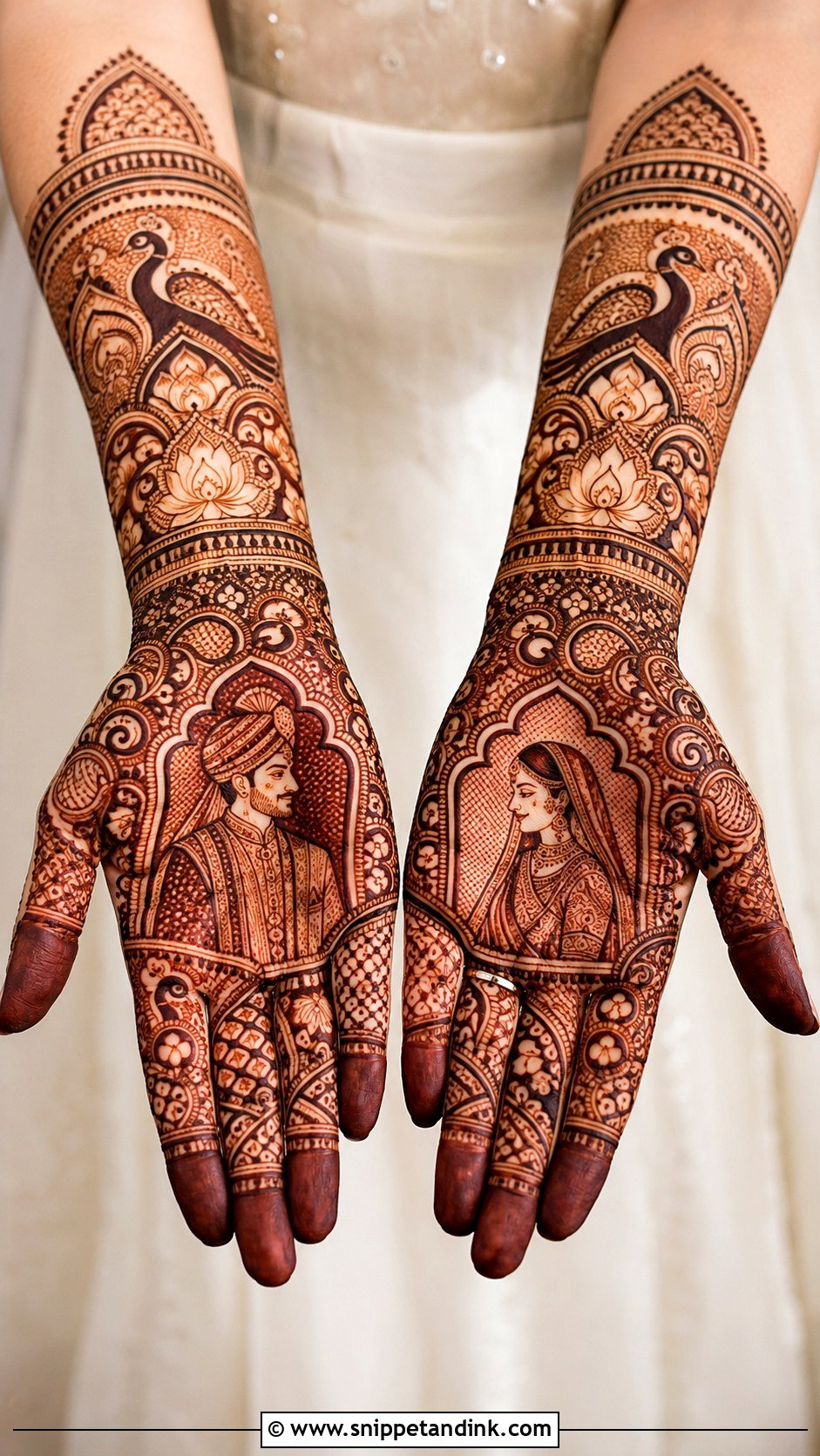 Bridal Front Hand Mehndi Design - Snippet and Ink - 35 Beautiful Front Hand Mehndi Design Ideas