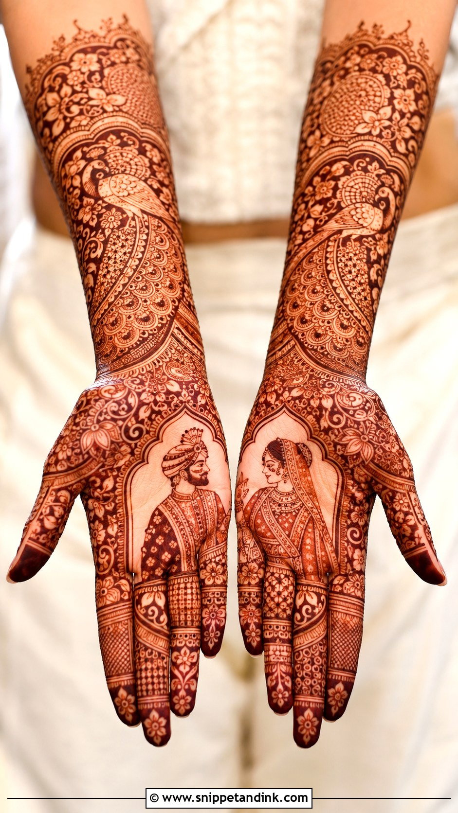 Bridal Front Hand Mehndi Design - Snippet and Ink - 35 Front Mehndi Design Ideas