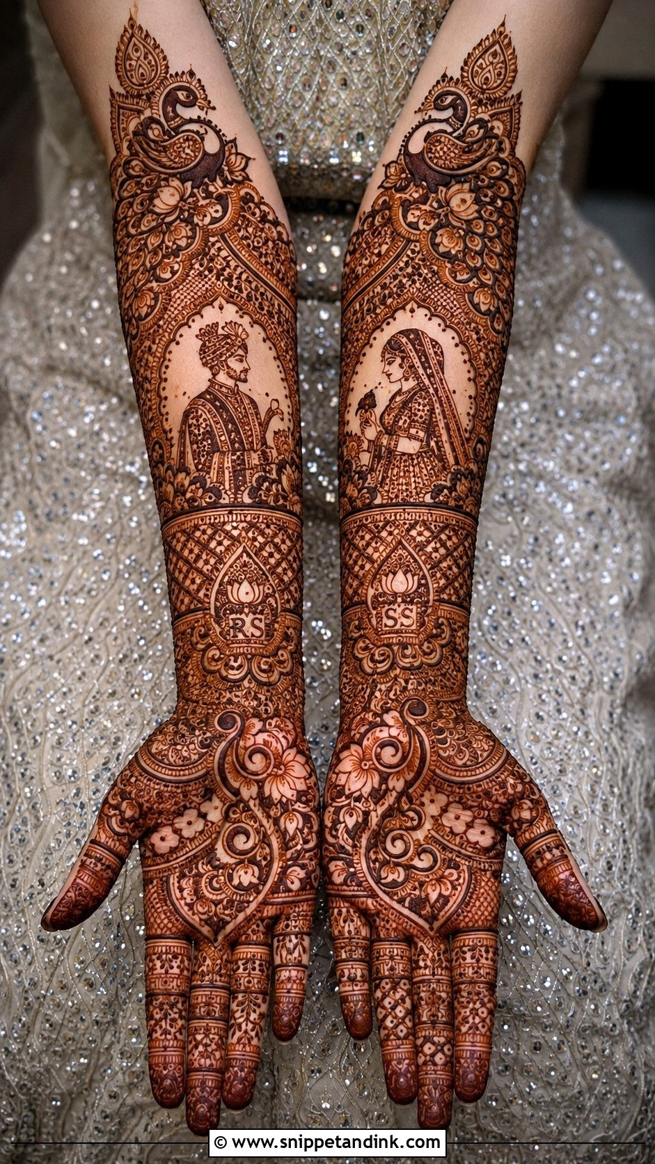 Bridal Front Hand Mehndi Design - Snippet and Ink - 35 Latest Front Hand Mehndi Designs