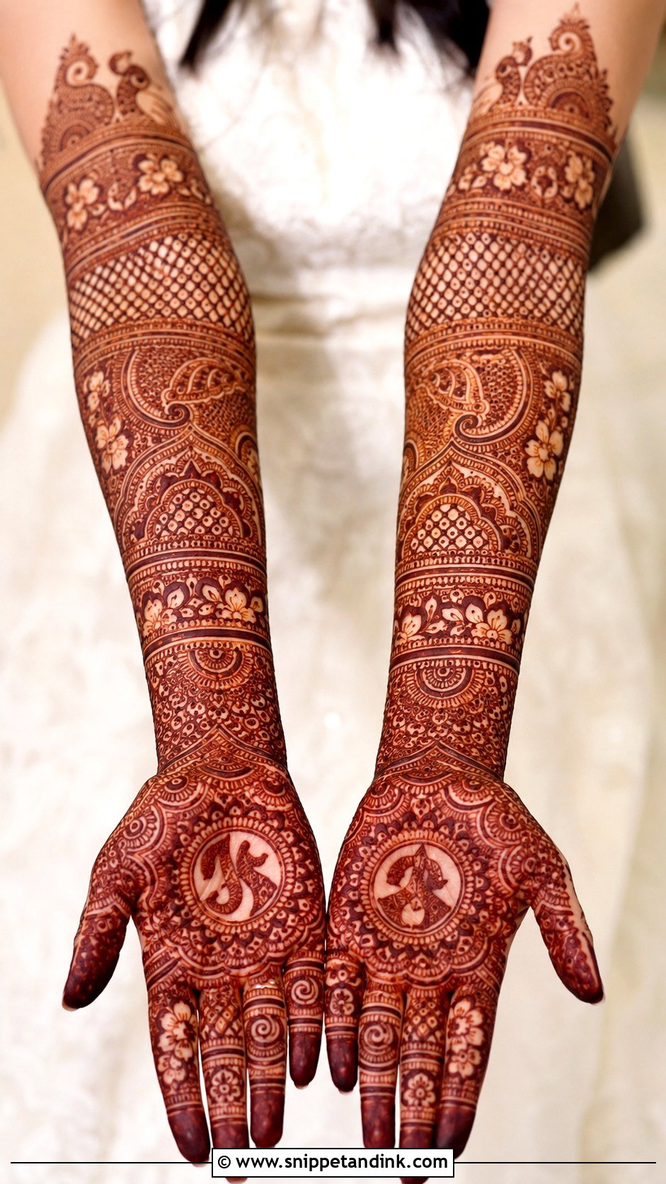 Bridal Full Hand Mehndi Design - Snippet and Ink - 35 Beautiful Mehndi Design Ideas