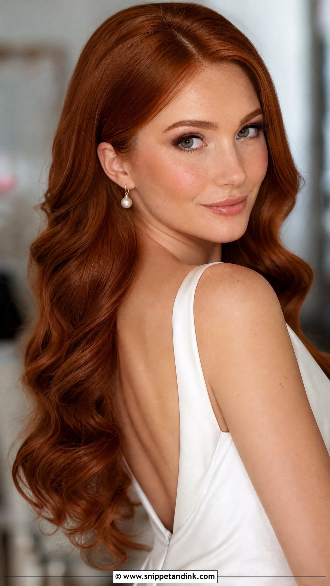 Bridal Glossy Waves For Long Hair - Snippet and Ink - 15 Bridal Hairstyles for Long Hair All Down
