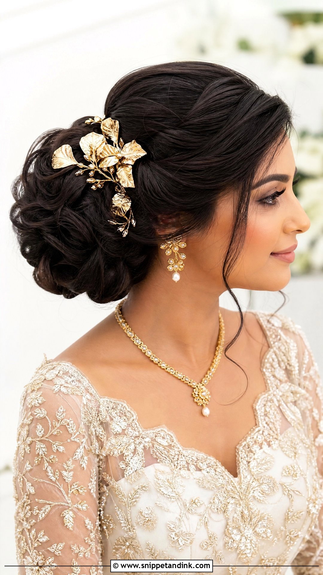 Bridal Gold Hair Pins - Snippet and Ink - 15 Bridal Hair Ornaments