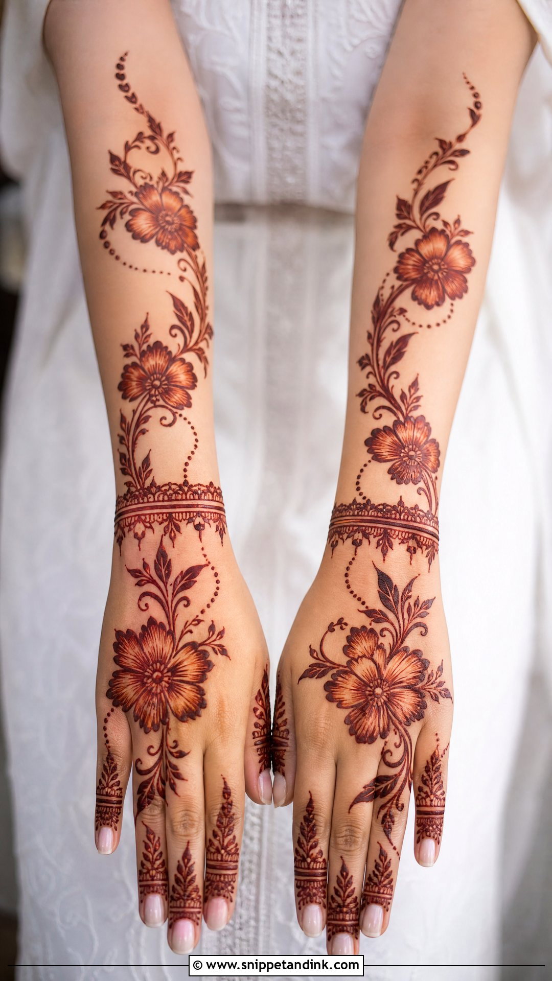 Bridal Gulf Mehndi - Snippet and Ink - 25 Mehndi Bridal Look Ideas