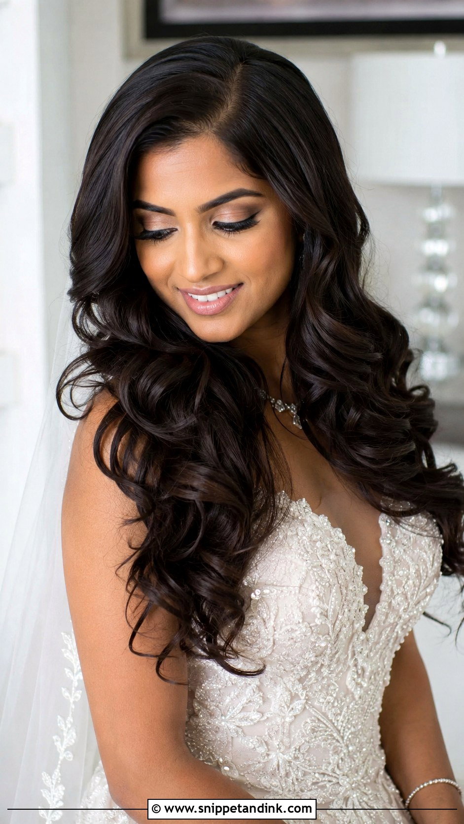 Bridal Hair Down Curls For Thick Hair - Snippet and Ink - 20 Bridal Hair Down Curls
