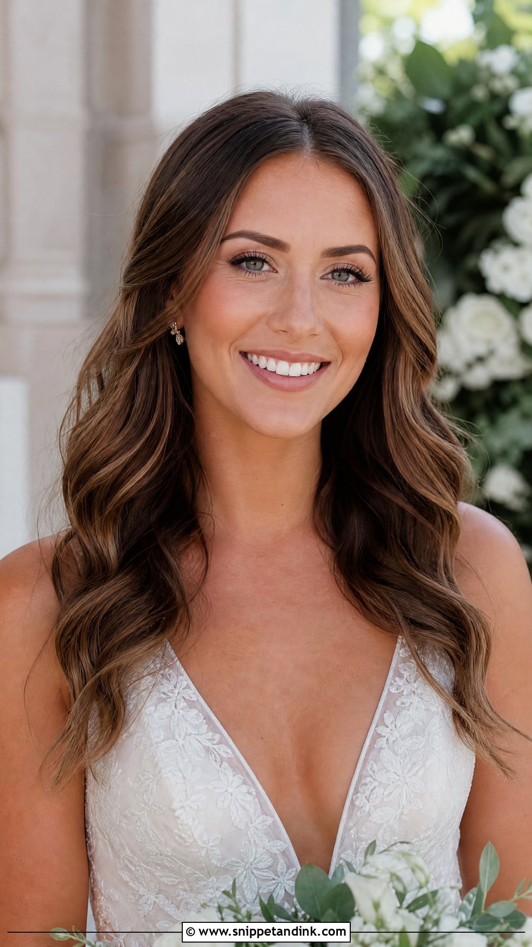 Bridal Hair Down Loose Waves - Snippet and Ink - 15 Glam Bridal Hair Down Ideas
