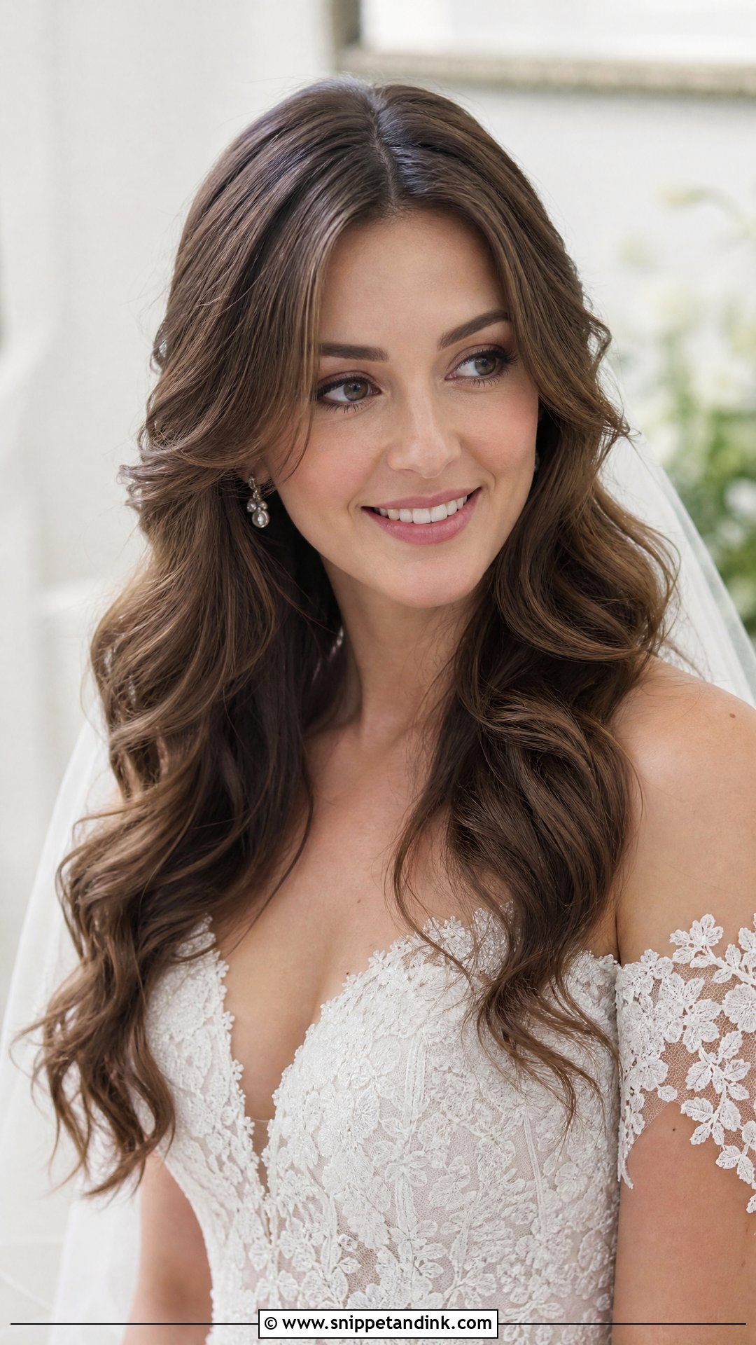 Bridal Hair Down Soft Curls - Snippet and Ink - 15 Glam Bridal Hair Down Ideas