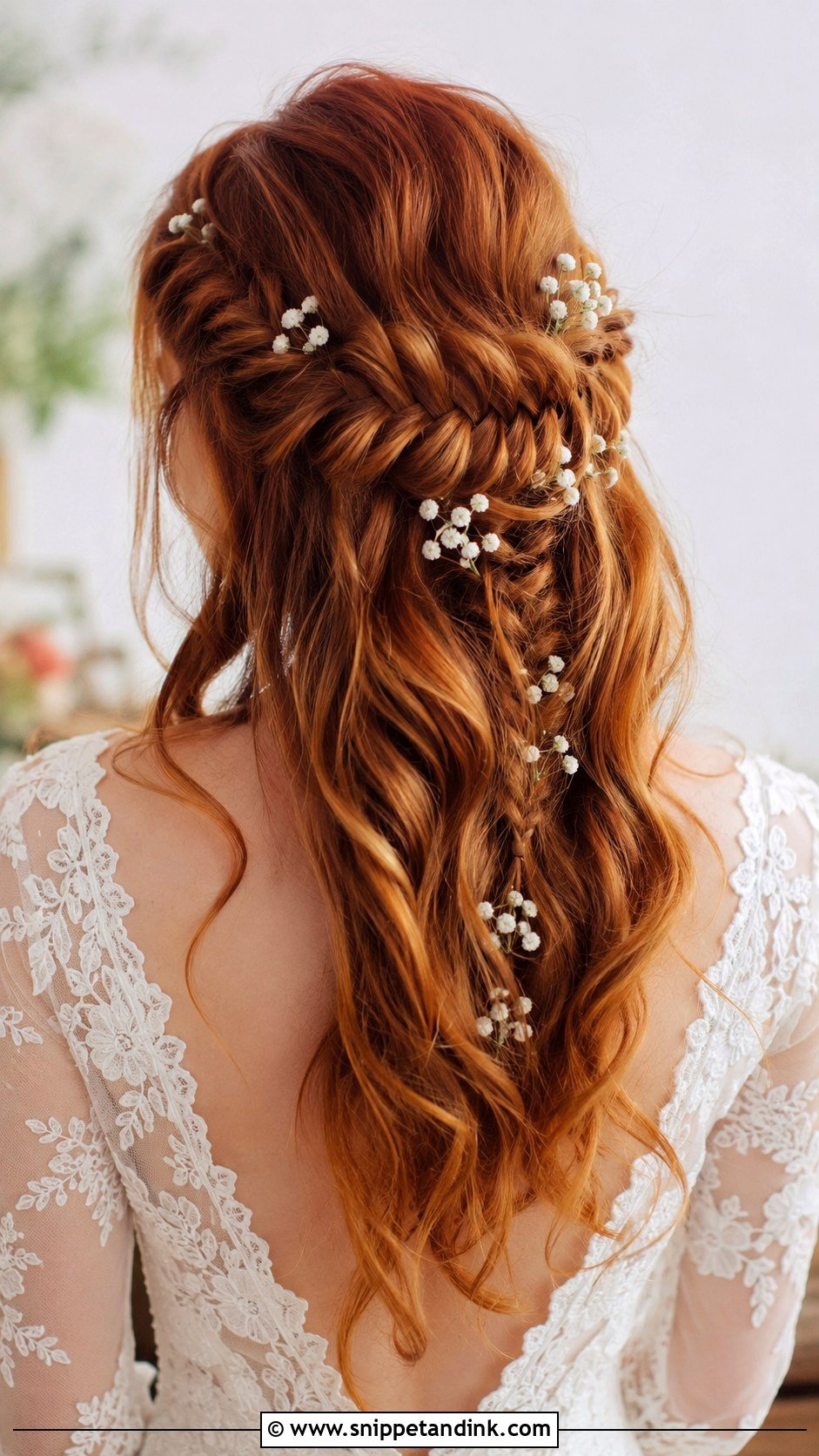 Bridal Hair Down With Fishtail Braid - Snippet and Ink - 25 Bridal Hairstyles Down