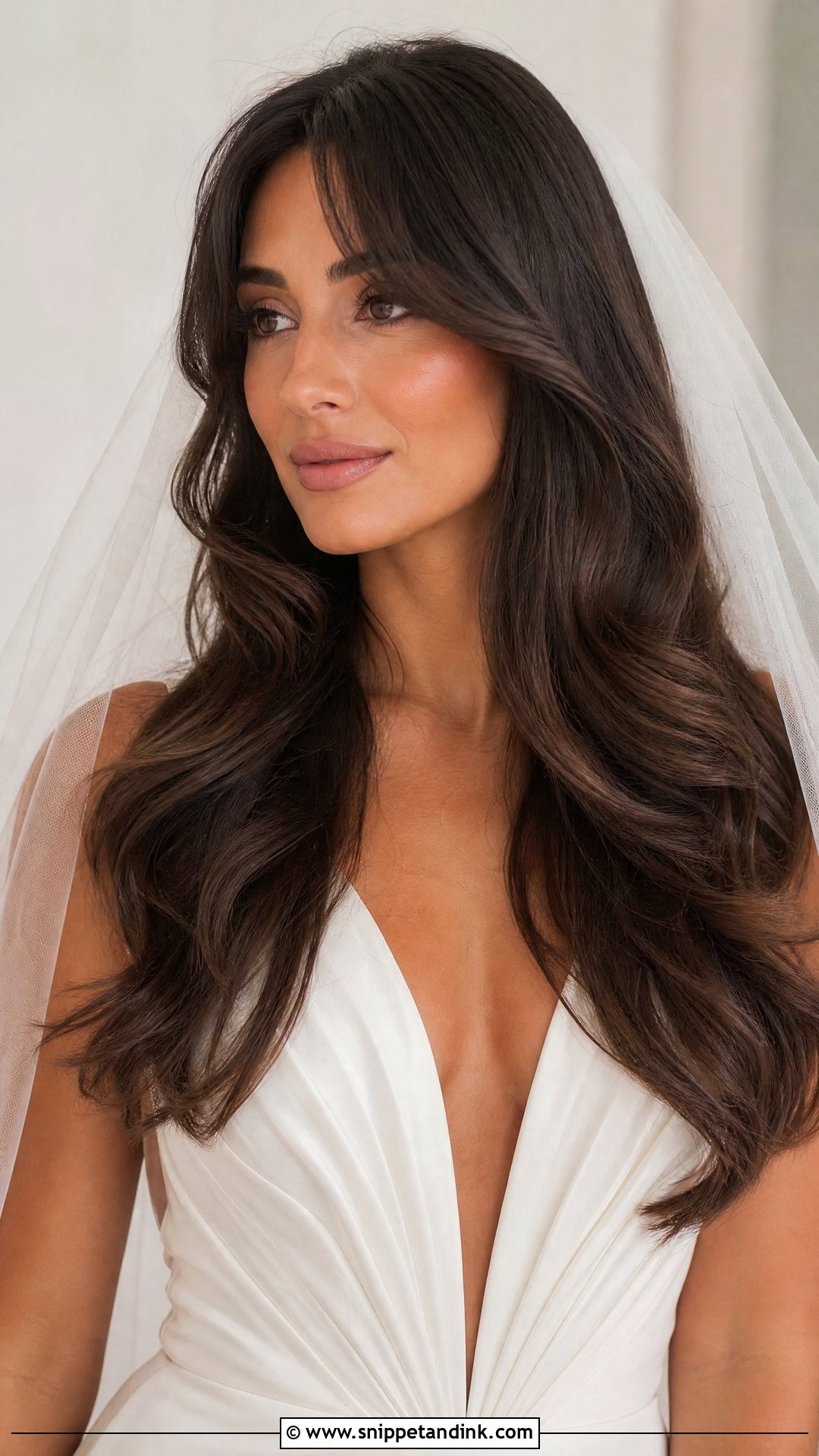 Bridal Hair Down With Long Bangs - Snippet and Ink - 15 Bridal Hair Down with Bangs Ideas