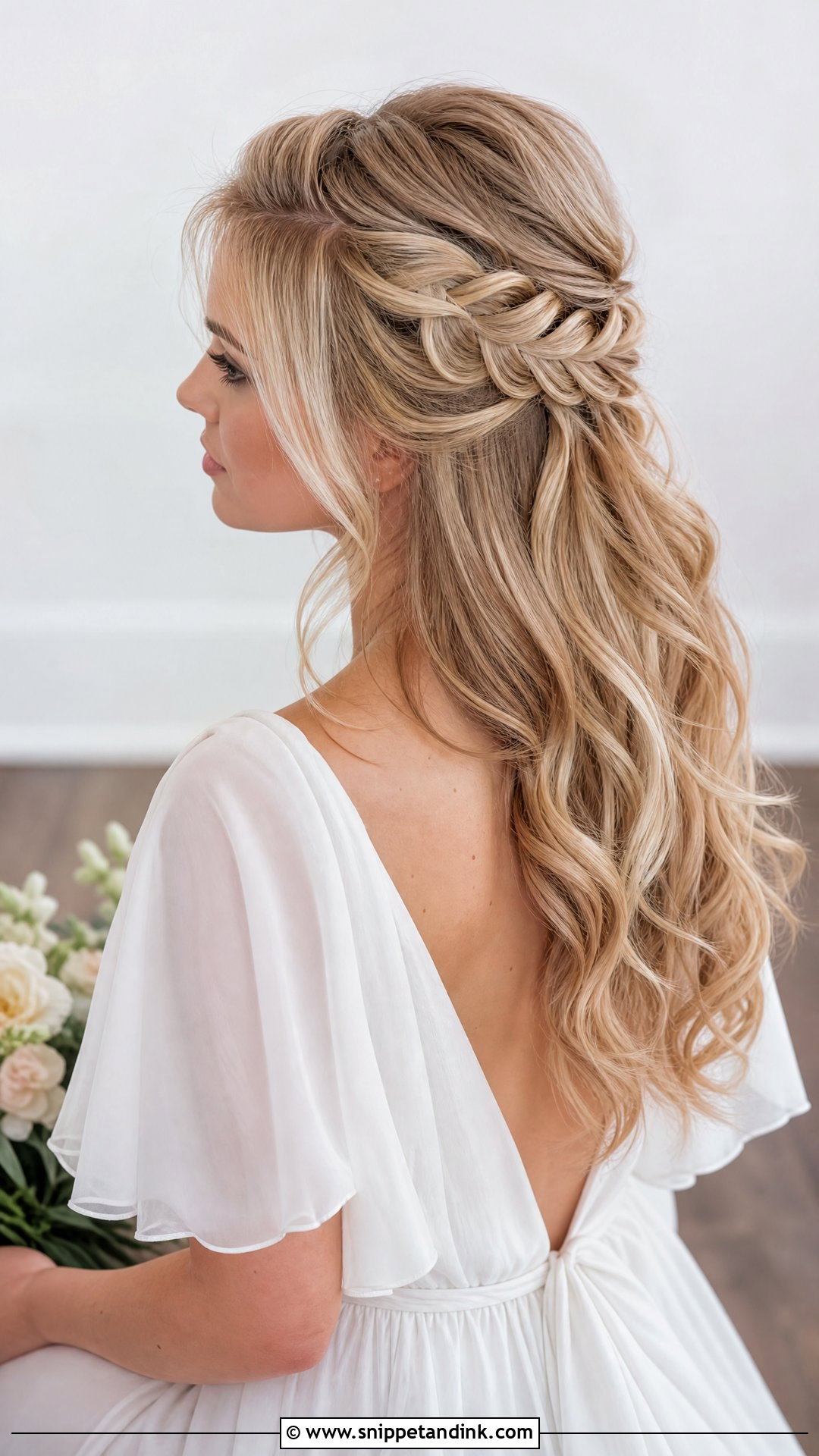 Bridal Hair Down With Loose Braid - Snippet and Ink - 15 Bridal Hair Down with Braid Ideas