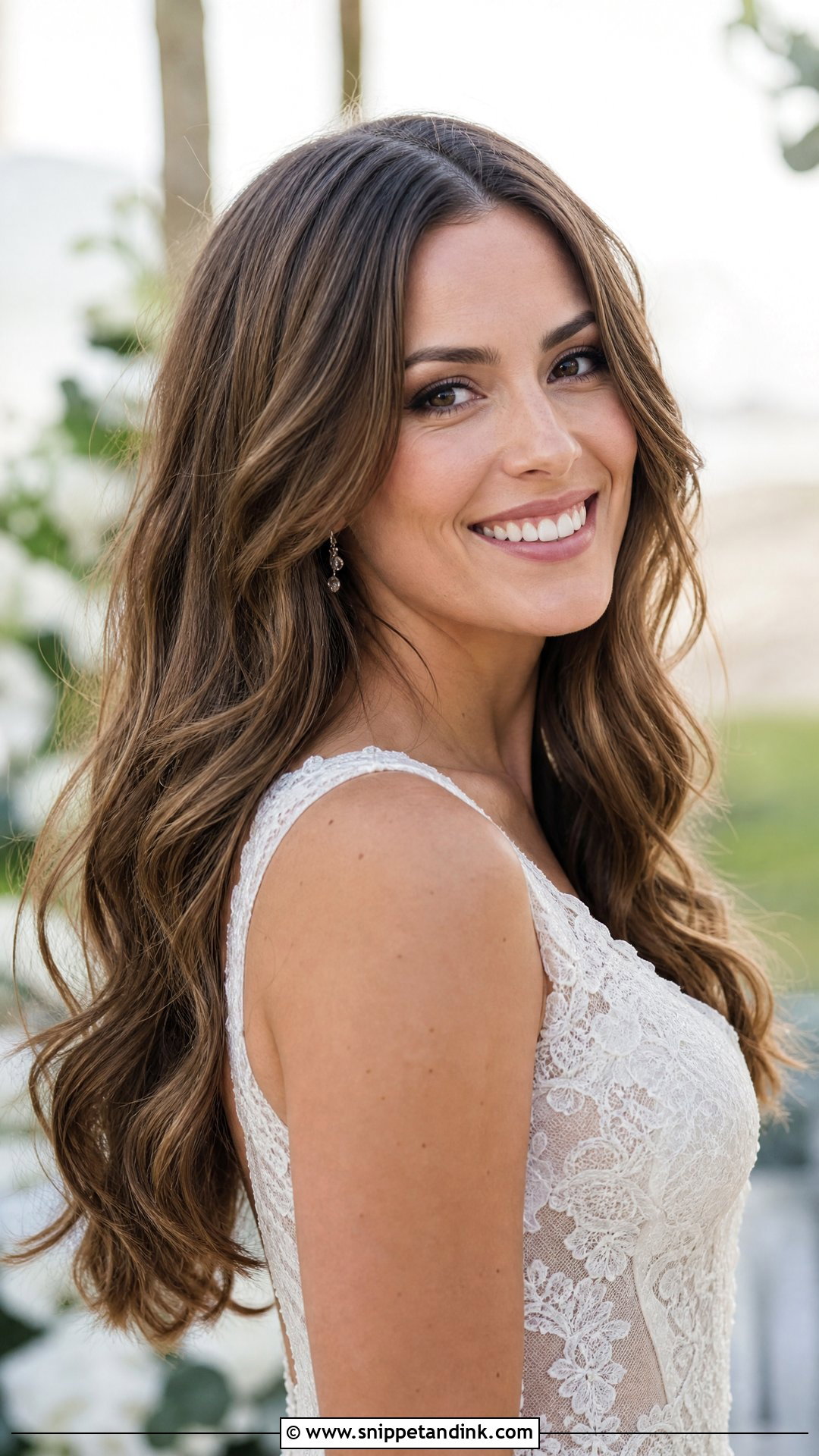 Bridal Hair Down With Loose Waves - Snippet and Ink - 15 Bridal Hair Out Ideas