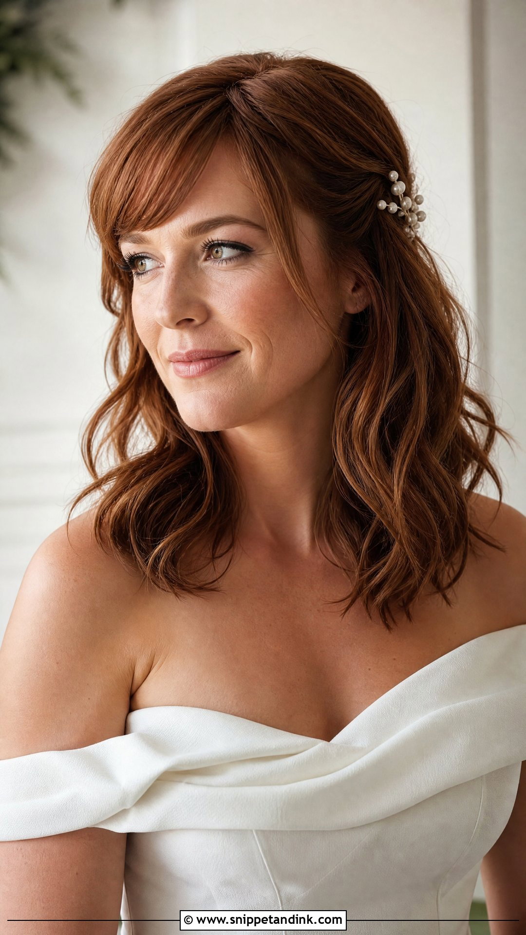 Bridal Hair Down With Side Bangs - Snippet and Ink - 15 Bridal Hair Down with Bangs Ideas