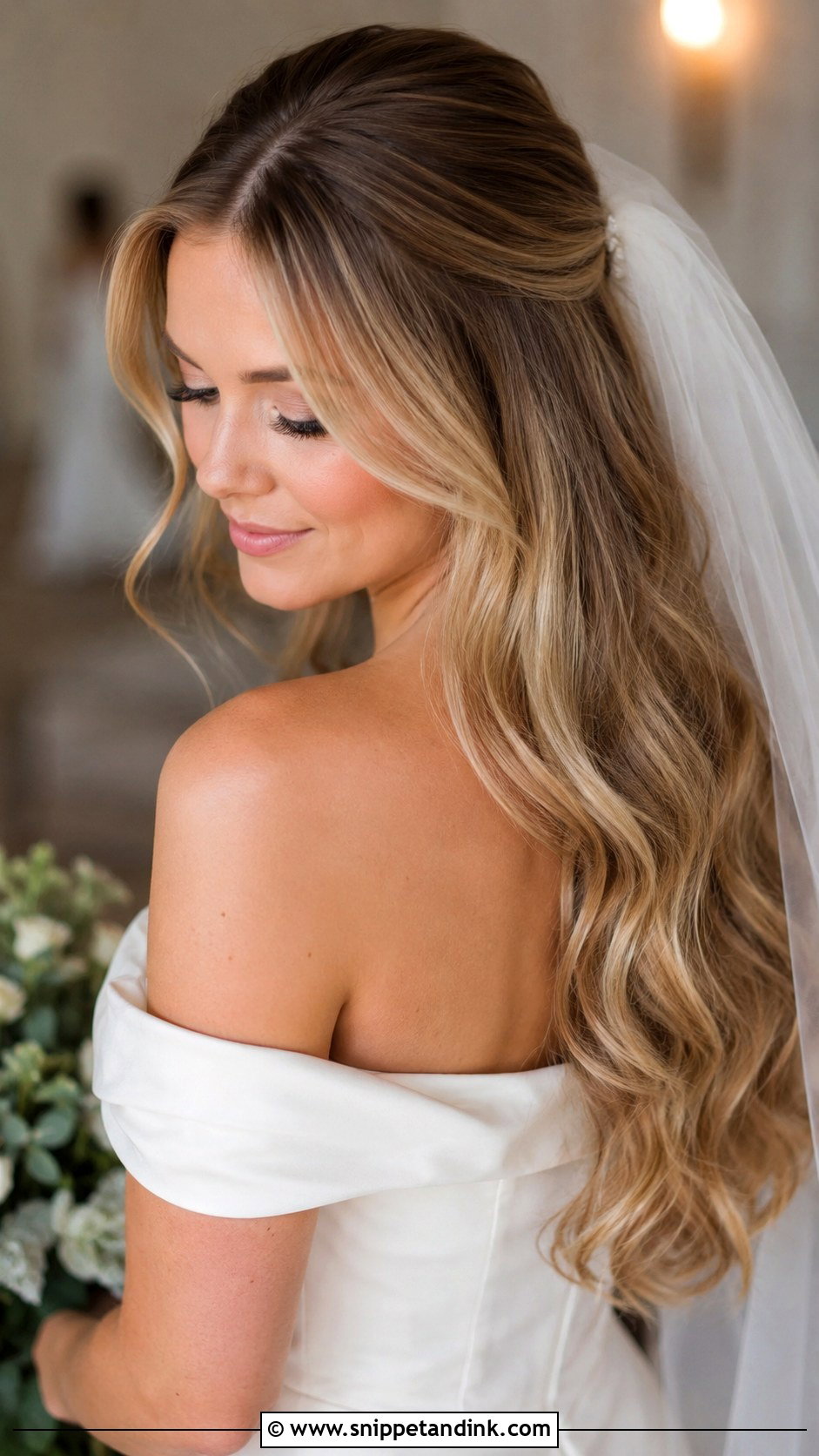 Bridal Hair Down With Soft Waves - Snippet and Ink - 20 Bridal Hairstyle Down Ideas