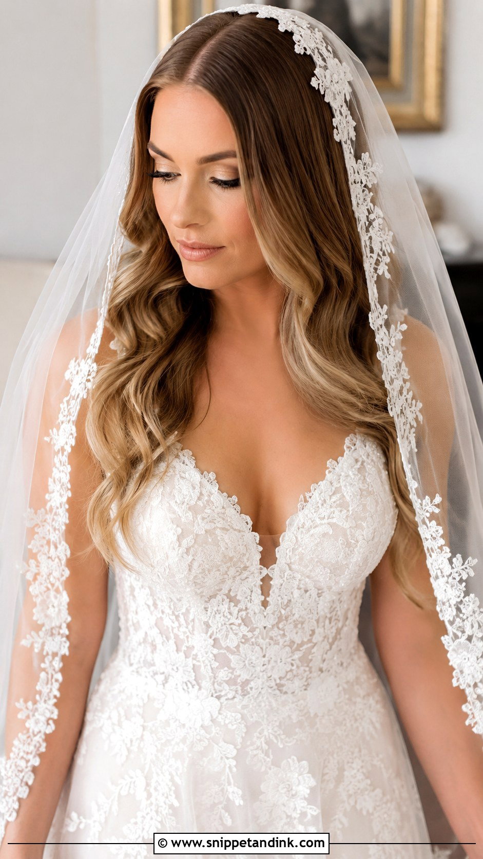 Bridal Hair Down With Veil - Snippet and Ink - 25 Bridal Hairstyles Down