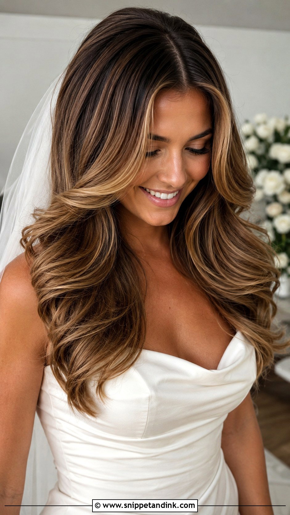 Bridal Hair Down With Voluminous Blowout - Snippet and Ink - 20 Bridal Hairstyle Down Ideas