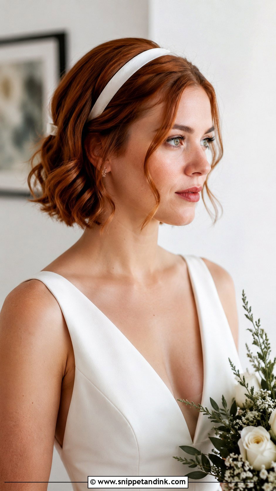 Bridal Hair Ribbon Short Hair - Snippet and Ink - 20 Bridal Hair Ribbon Ideas