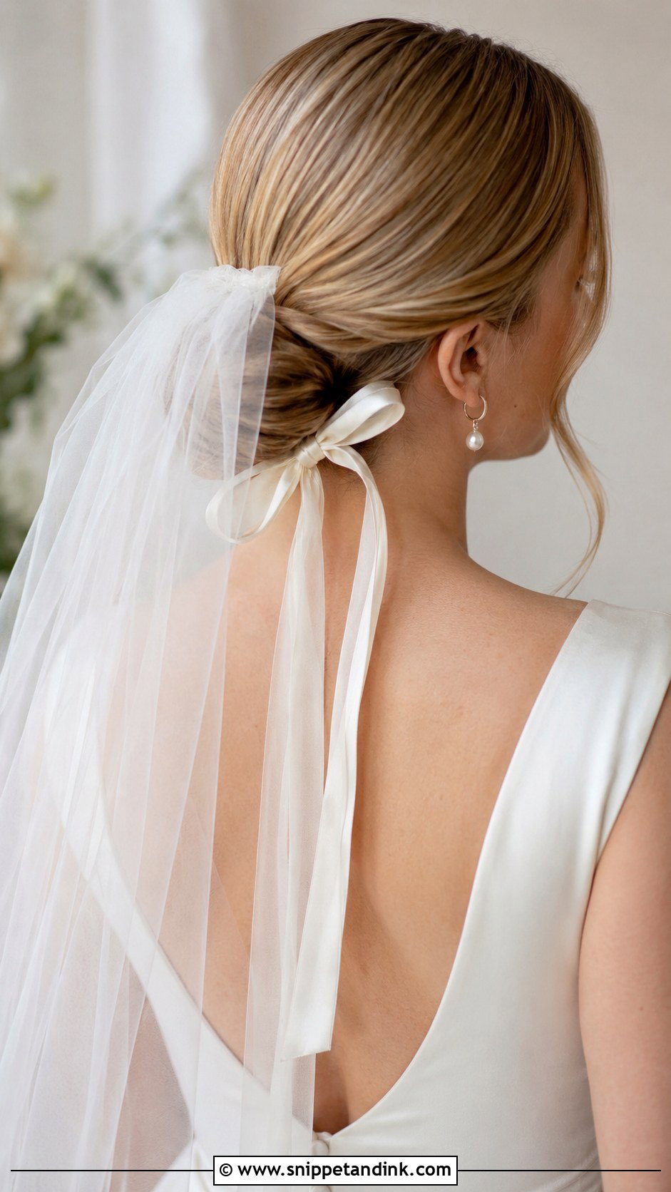 Bridal Hair Ribbon Veil Hairstyle - Snippet and Ink - 20 Bridal Hair Ribbon Ideas