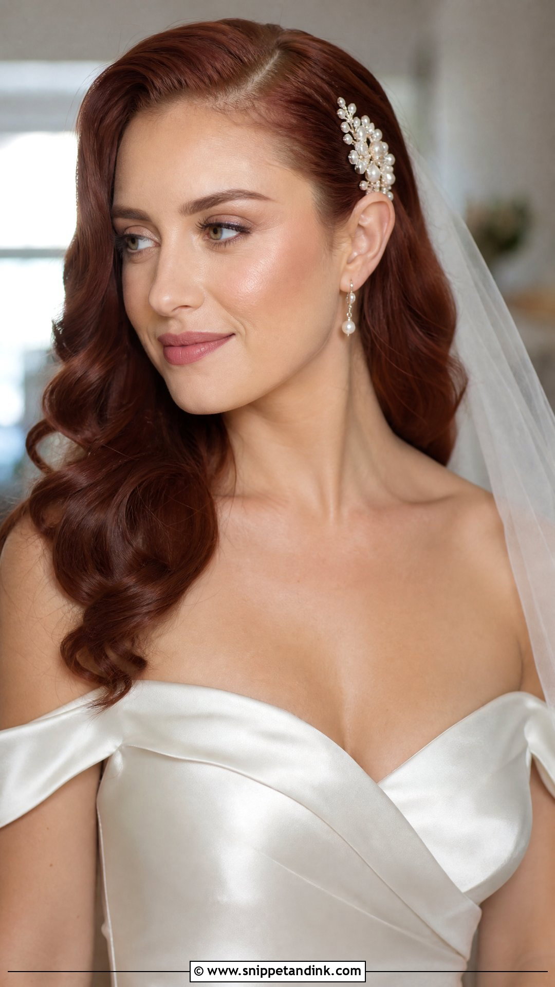 Bridal Hair Tucked Behind Ears With Hair Comb - Snippet and Ink - 15 Bridal Hair Tucked Behind Ears