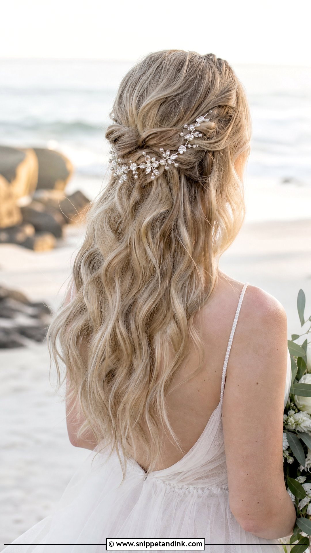 Bridal Hair Vine For Beach Wedding - Snippet and Ink - 15 Beach Wedding Hair Accessories