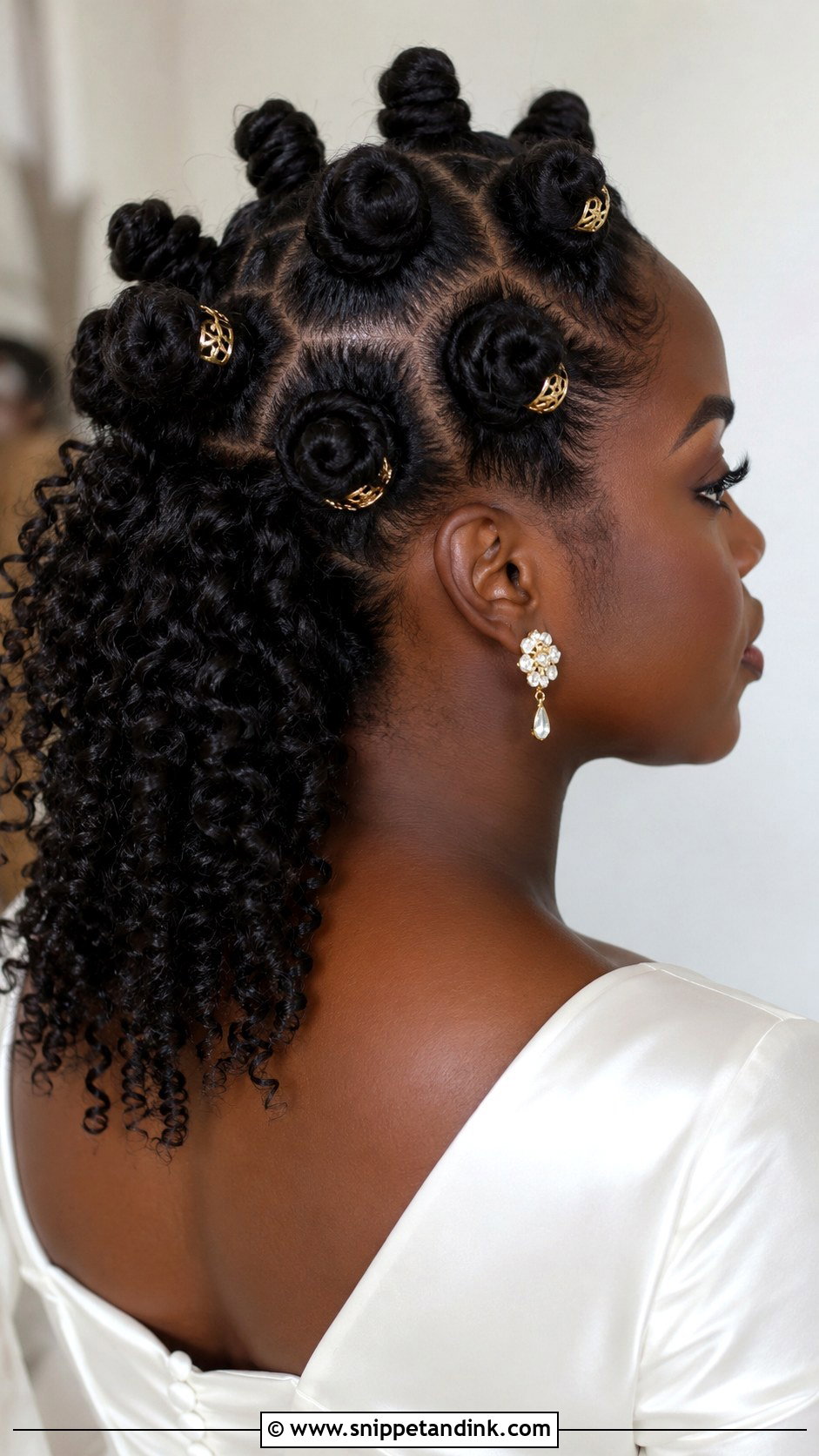 Bridal Hair With Bantu Knots - Snippet and Ink - 20 Bridal Hair for Black Women Ideas