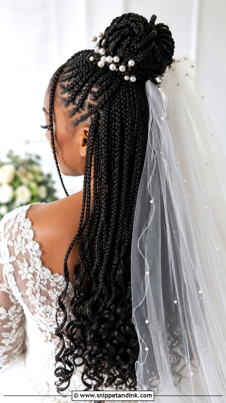 Bridal Hair With Cornrows - Snippet and Ink - 20 Bridal Hair for Black Women Ideas