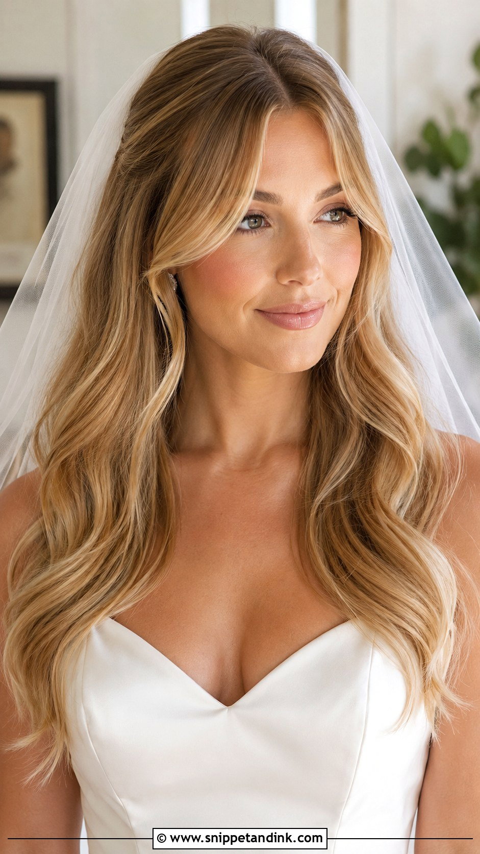 Bridal Hair With Curtain Fringe - Snippet and Ink - 20 Bridal Hair with Fringe Ideas