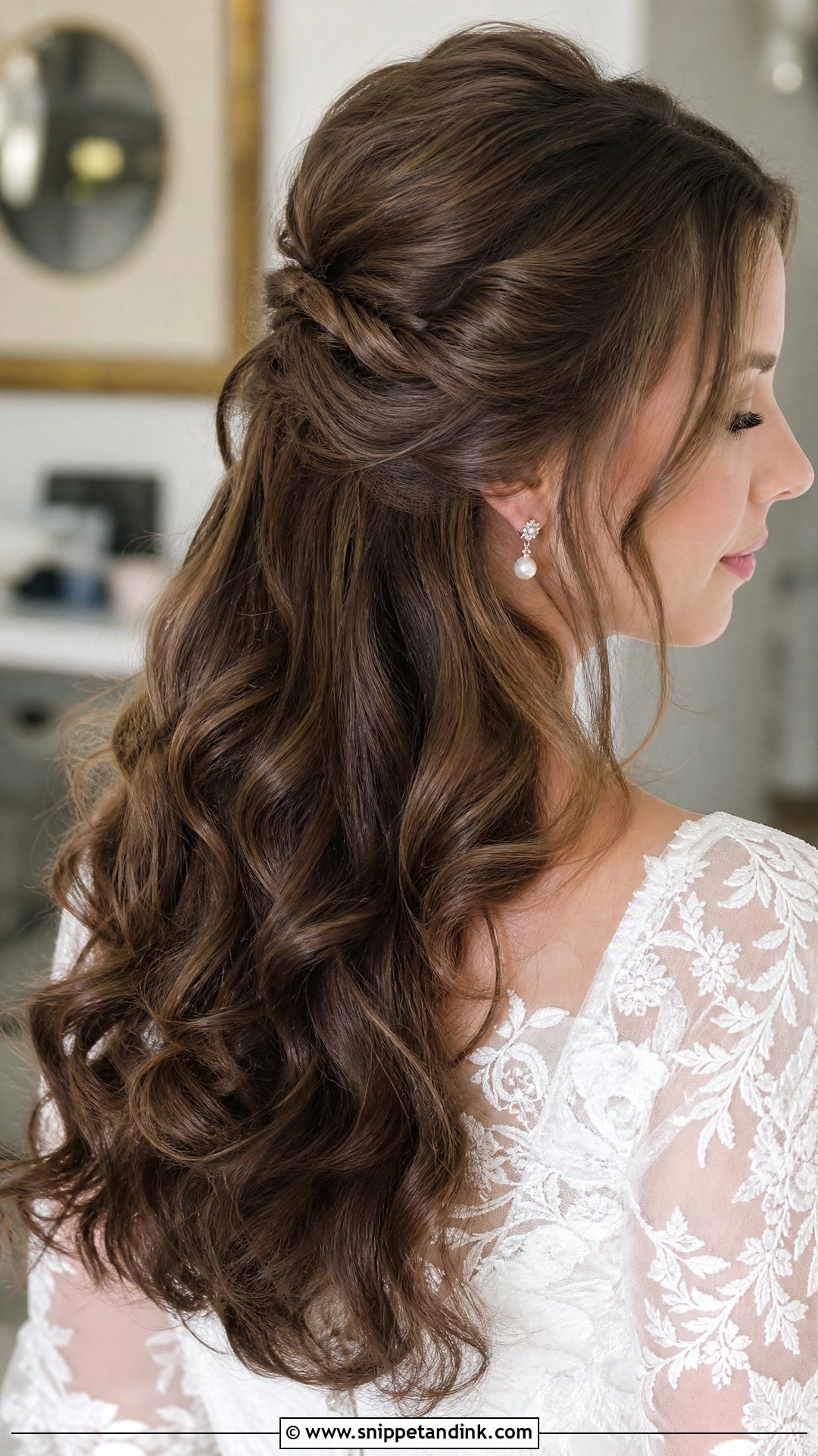 Bridal Hair With Extensions Half Up Half Down - Snippet and Ink - 15 Bridal Hair with Extensions