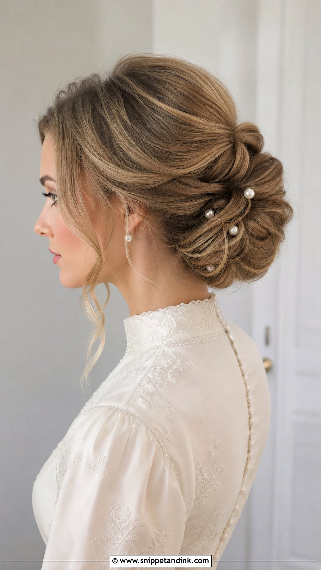 Bridal Hair With Extensions Low Bun - Snippet and Ink - 15 Bridal Hair with Extensions
