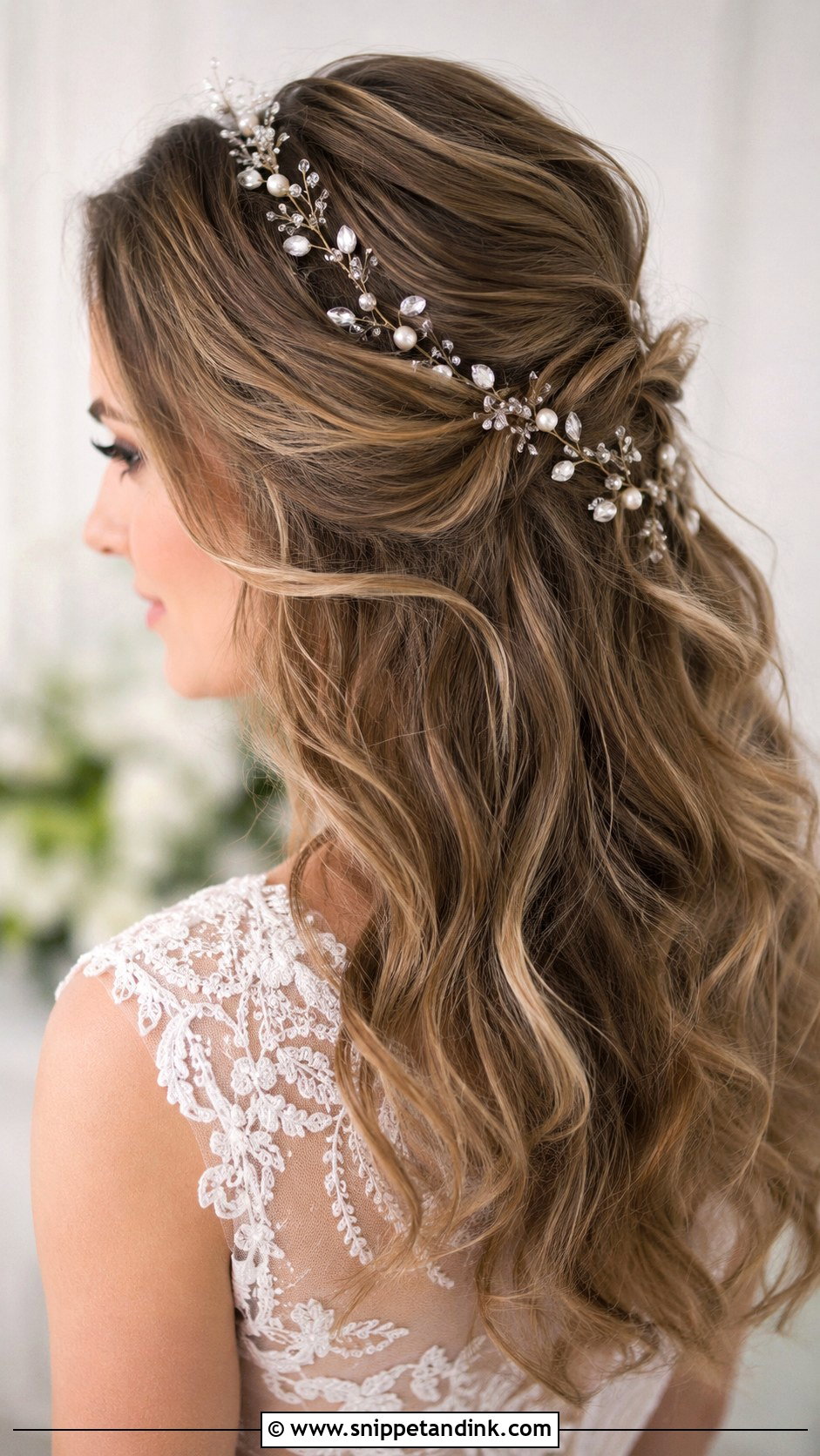 Bridal Hair With Hair Vine - Snippet and Ink - 35 Bride Hair Ideas