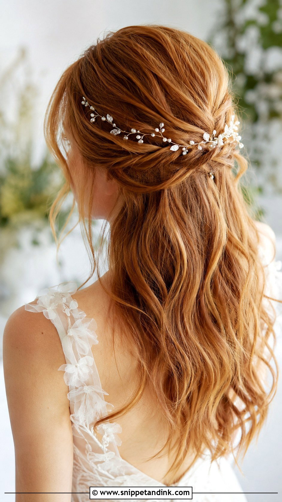 Bridal Hair With Hair Vine Fine Hair - Snippet and Ink - 20 Bridal Hair Fine Hair Ideas