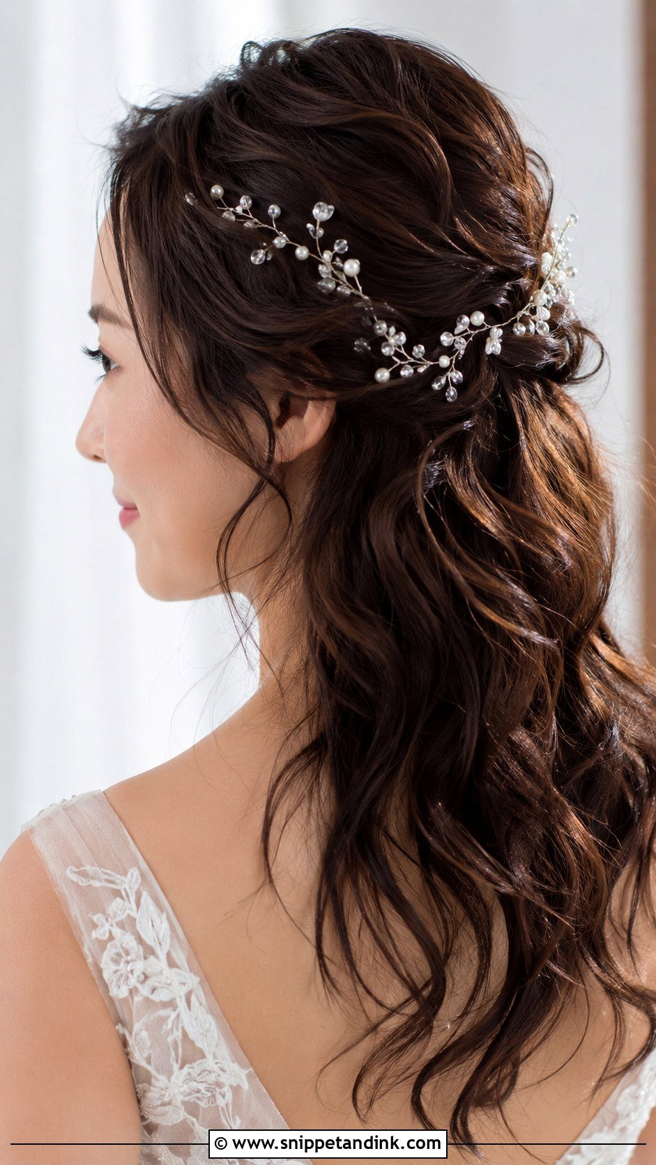 Bridal Hair With Hair Vine - Snippet and Ink - 25 Asian Bridal Hair Ideas