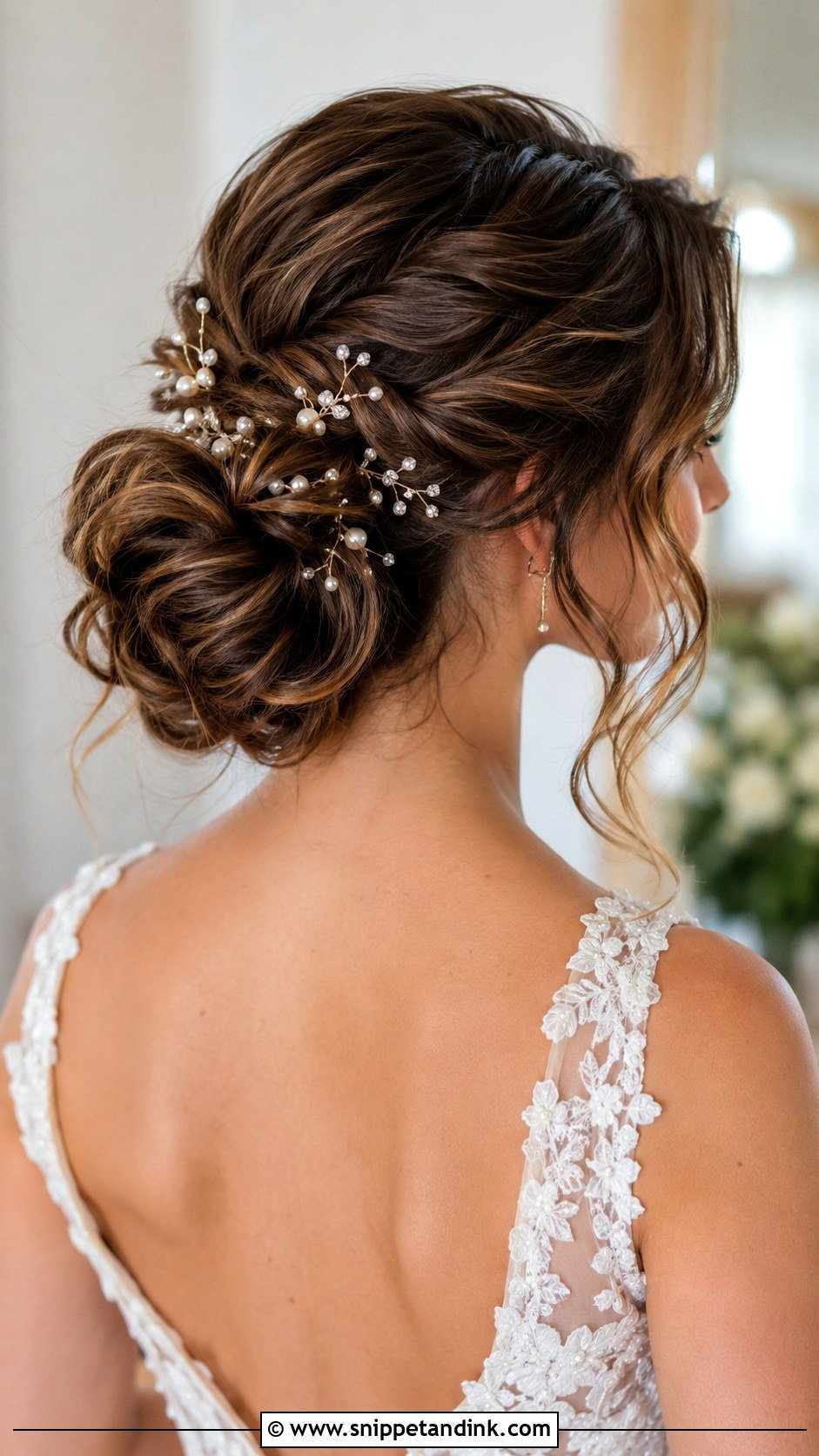 Bridal Hair With Pearl Accents - Snippet and Ink - 25 Classy Bridal Hair Ideas