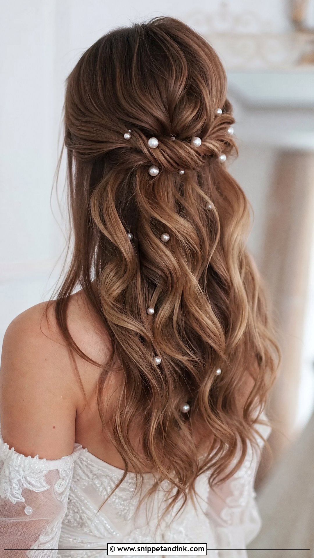 Bridal Hair With Pearl Accessories - Snippet and Ink - 20 Classic Bridal Hair Ideas
