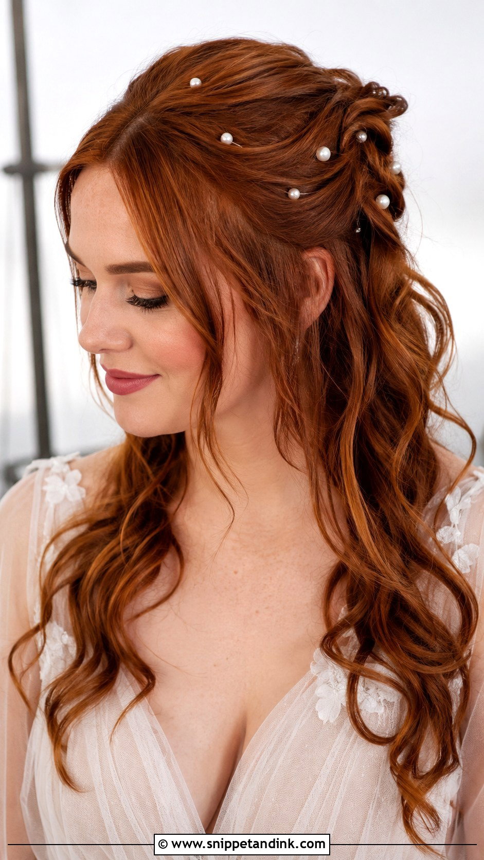 Bridal Hair With Pearl Pins - Snippet and Ink - 20 Bridal Hairstyles for Wedding