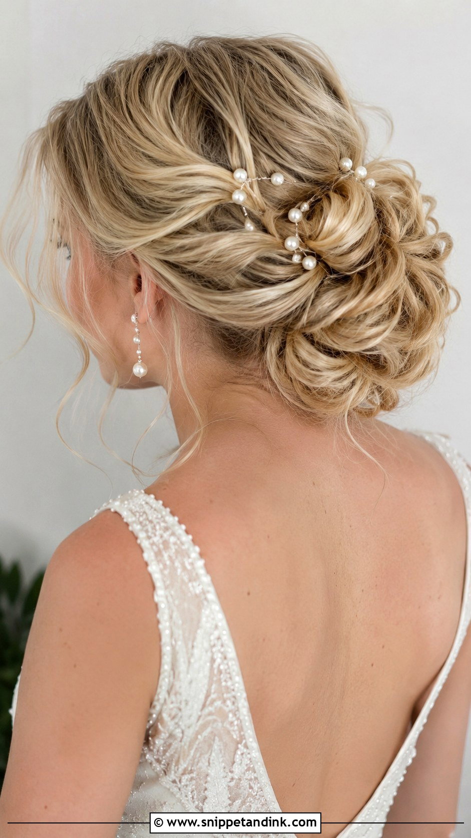 Bridal Hair With Pearl Pins - Snippet and Ink - 20 Sims 4 CC Wedding Hair Ideas