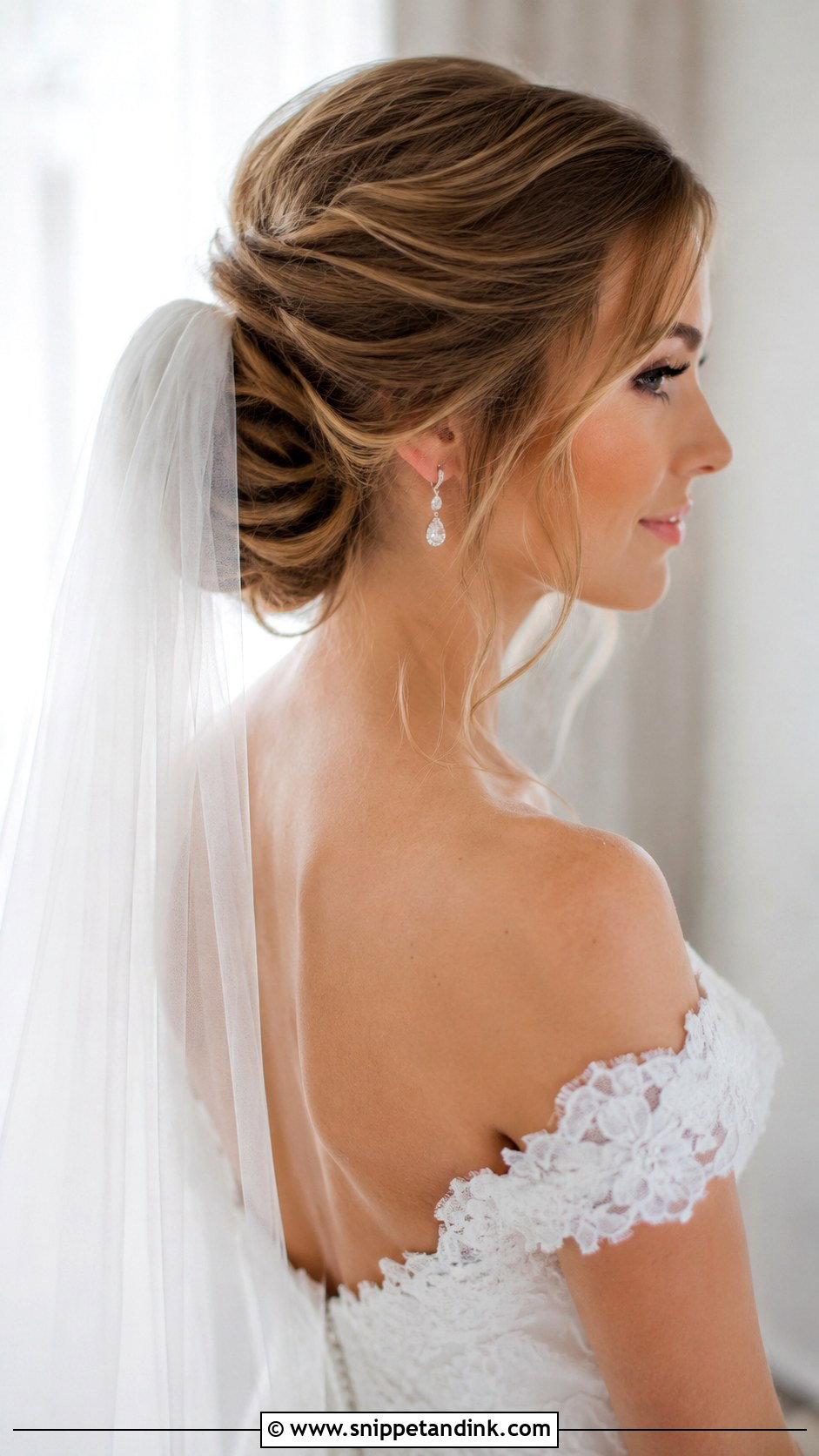 Bridal Hair With Veil - Snippet and Ink - 25 Bride Hair Styles