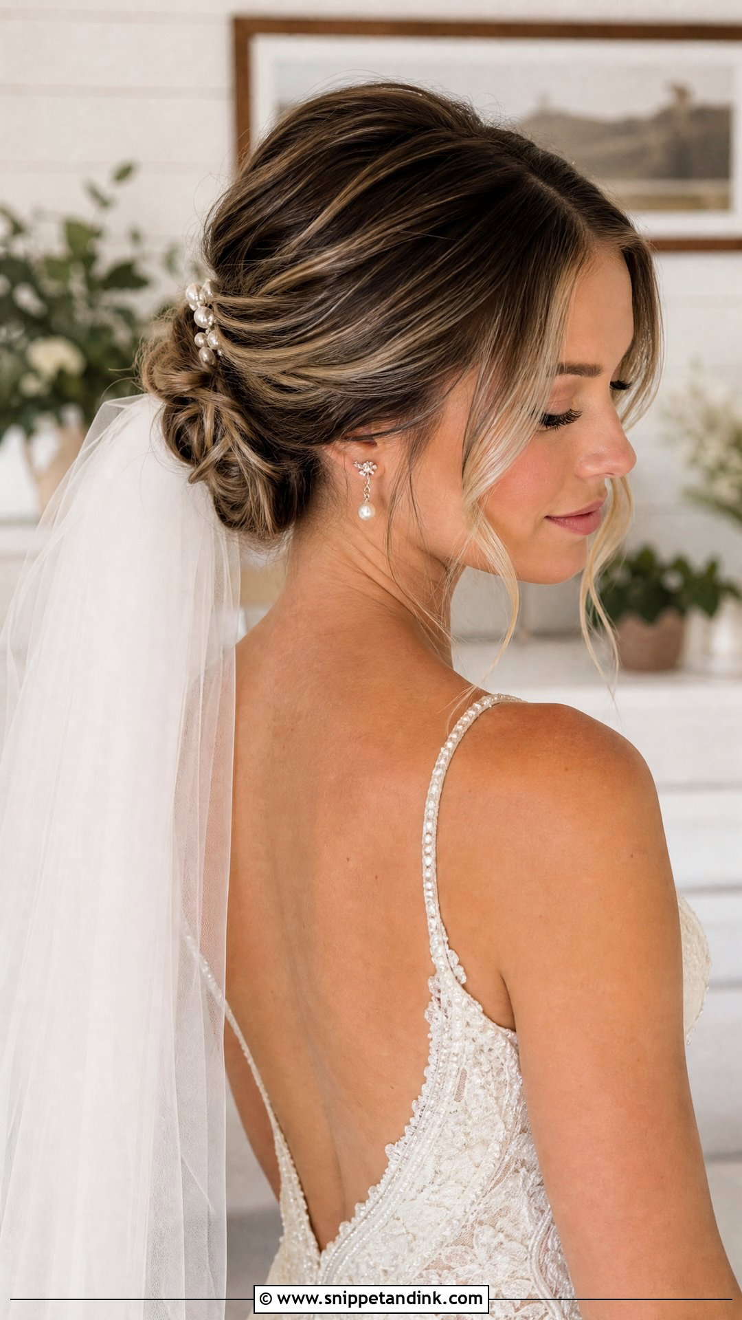Bridal Hairstyle With Veil For Long Hair - Snippet and Ink - 15 Elegant Bridal Hairstyles for Long Hair