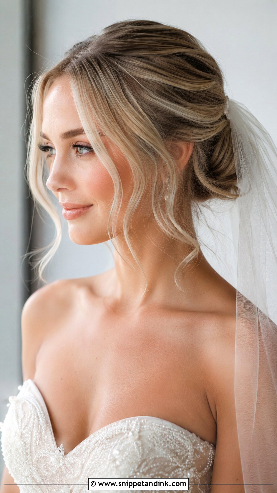 Bridal Hairstyle With Veil - Snippet and Ink - 15 Trendy Bridal Hairstyles