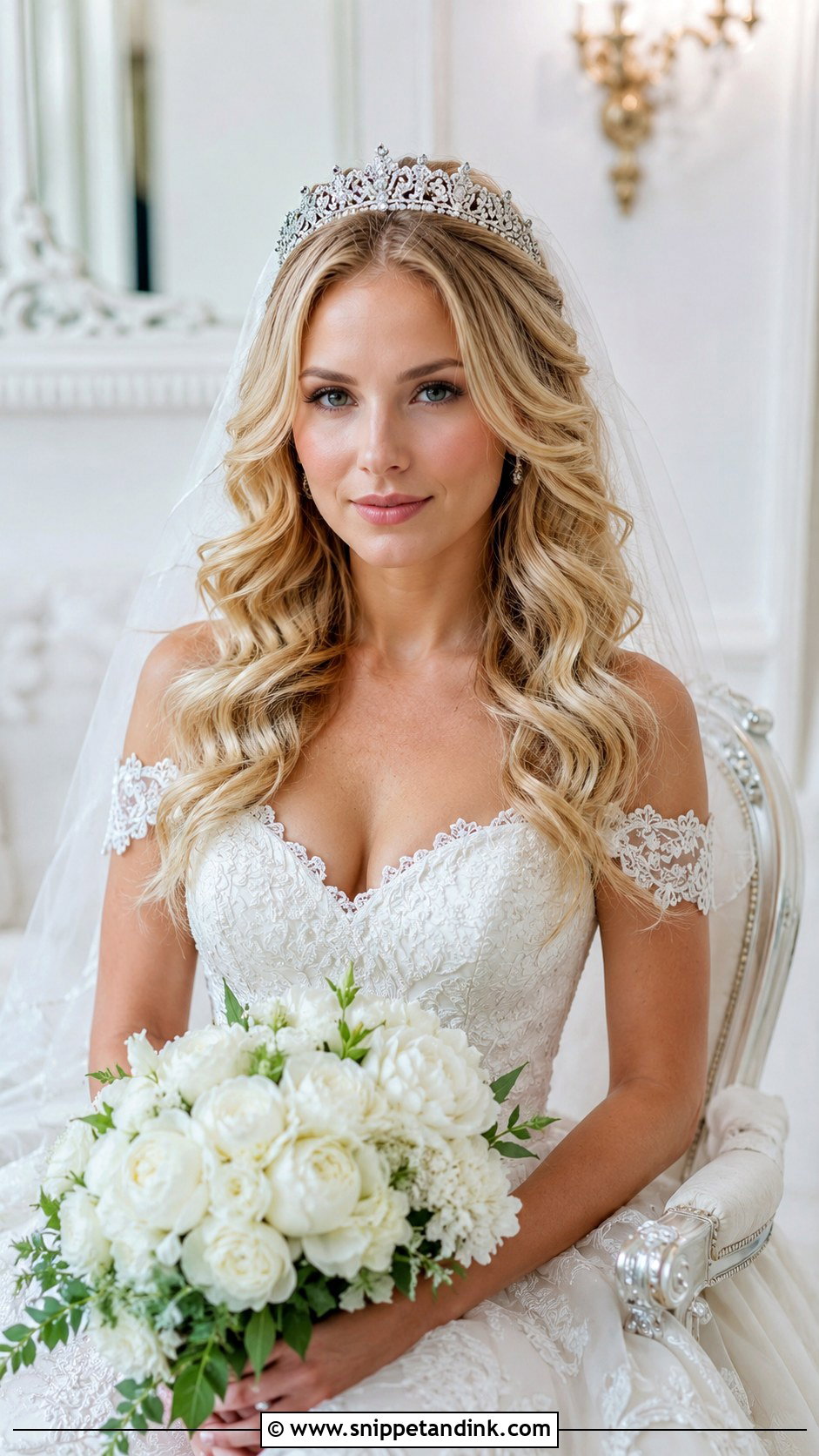Bridal Hairstyle with Tiara - Snippet and Ink - 35 Bride Hairstyles