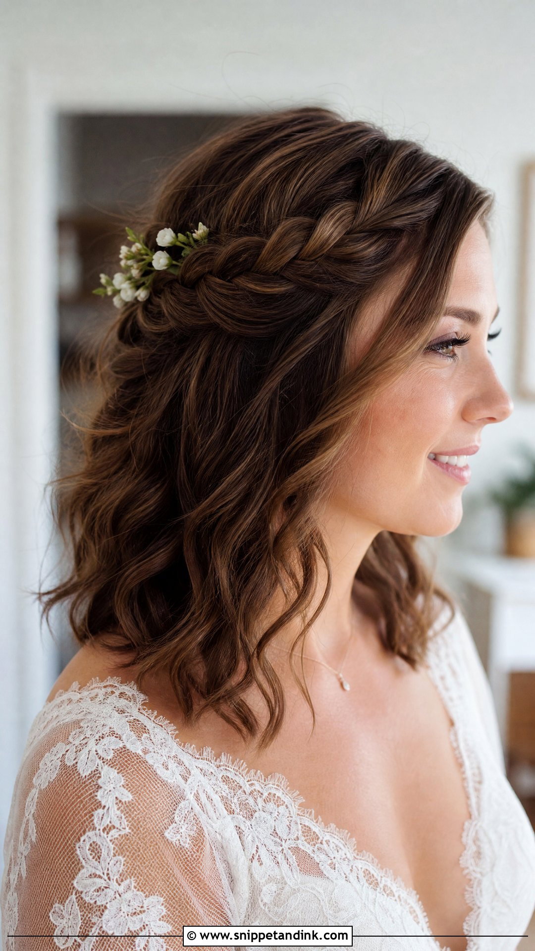Bridal Half Up Braids For Medium Hair - Snippet and Ink - 15 Bridal Half-Up Half-Down Hair Braid Ideas