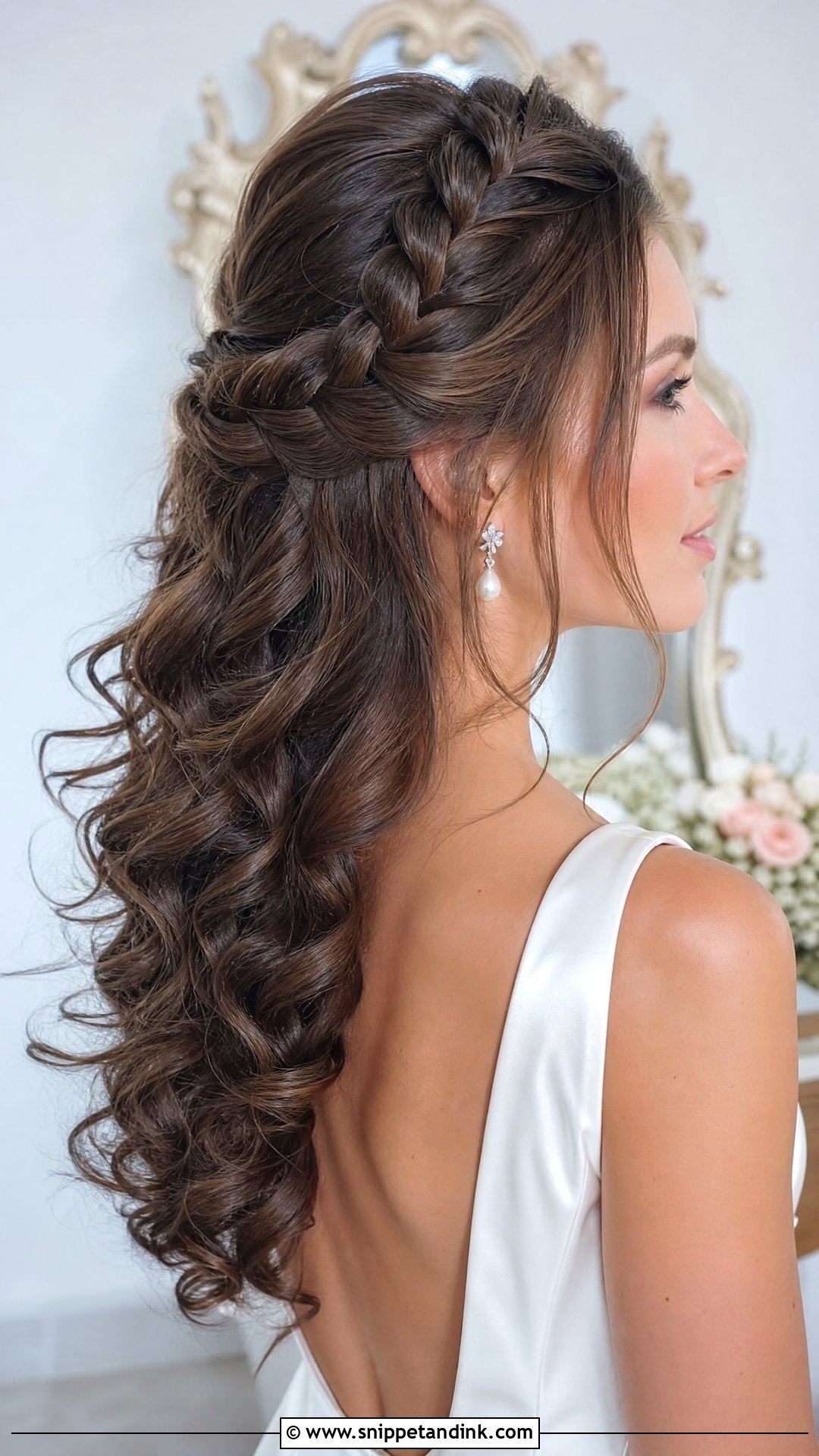 Bridal Half Up Dutch Braid - Snippet and Ink - 15 Bridal Half-Up Half-Down Hair Braid Ideas