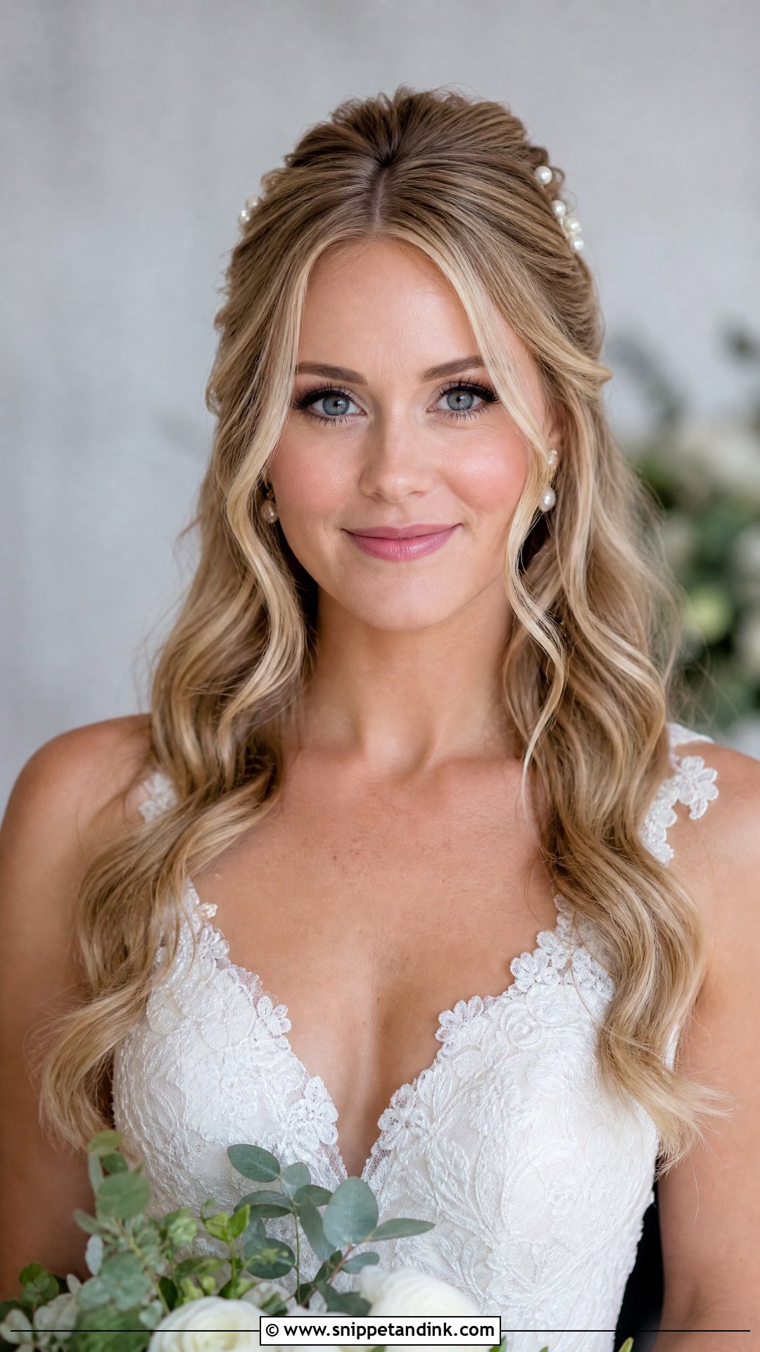 Bridal Half Up Half Down Front View - Snippet and Ink - 15 Bridal Hair From Front View Ideas
